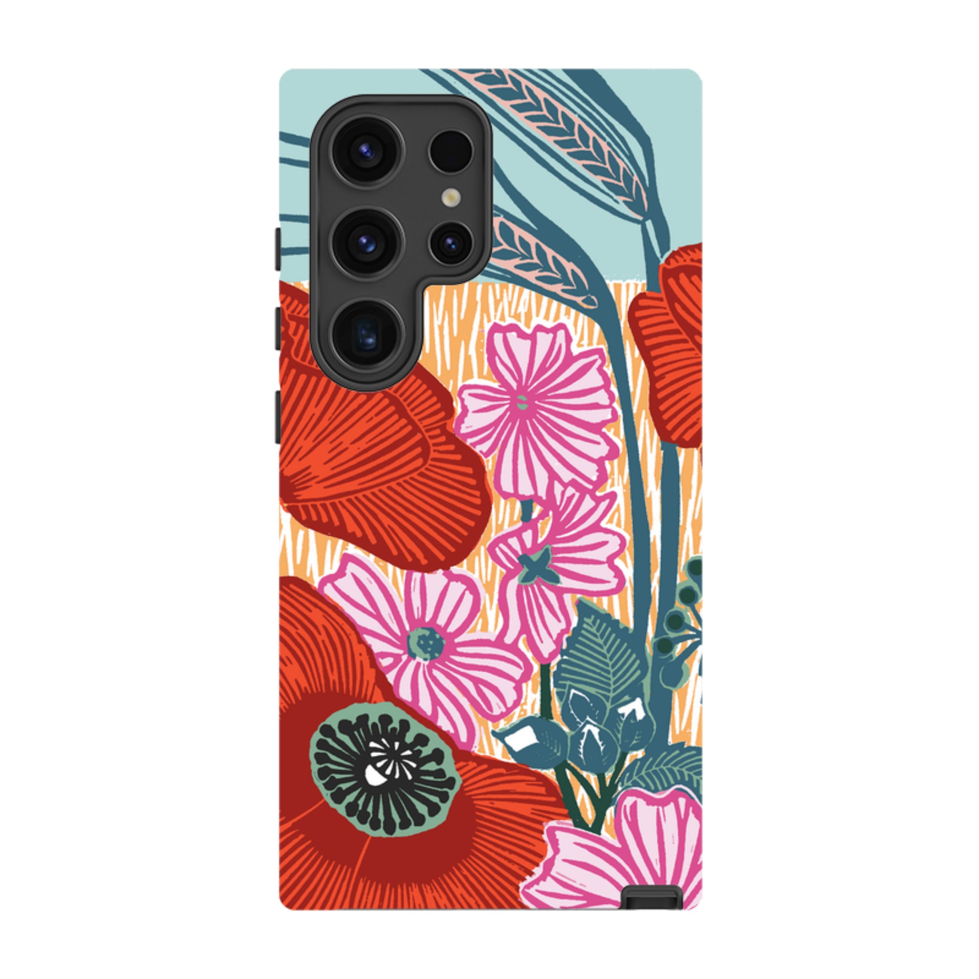 Samsung Tough Case - Wild Poppies By Kate Heiss