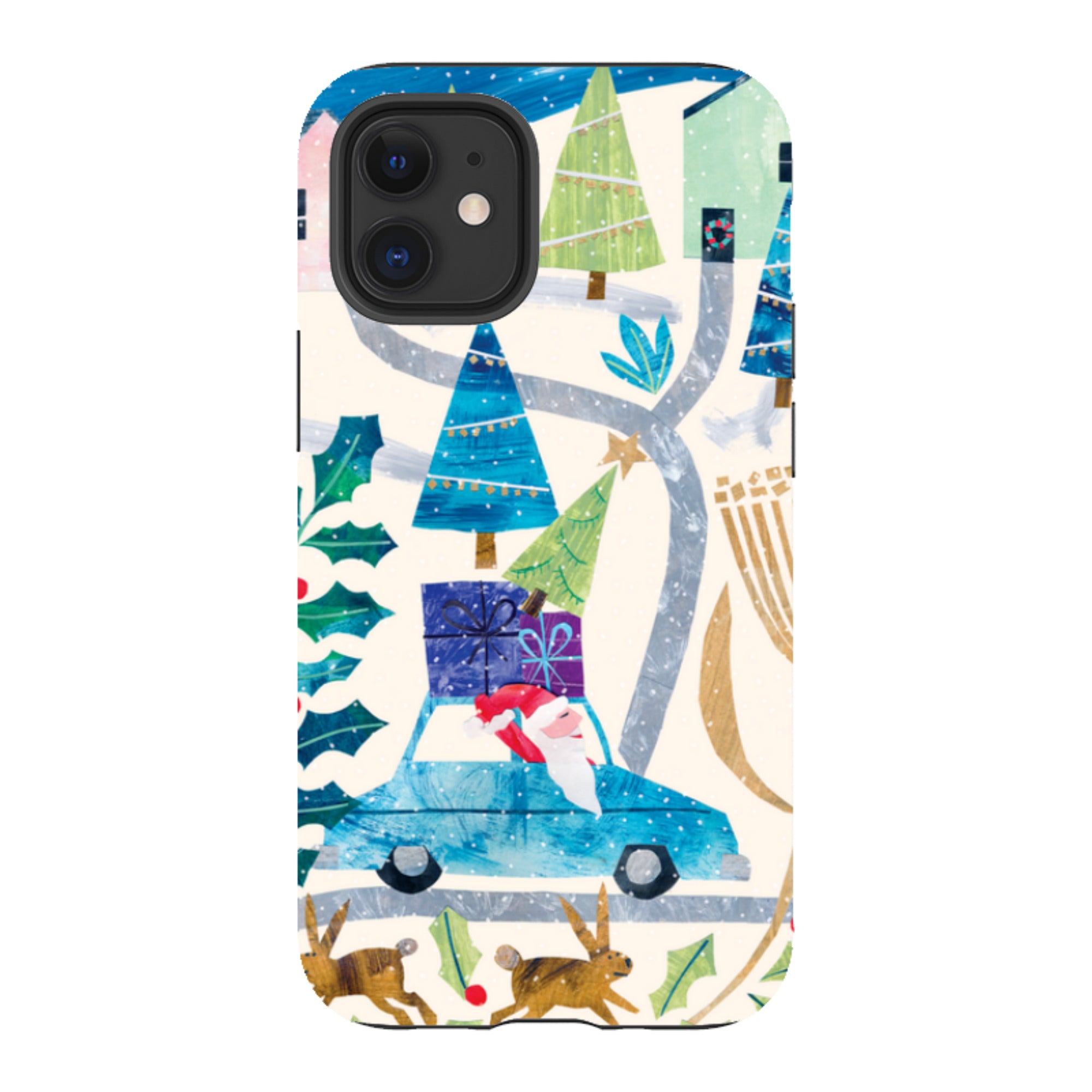 iPhone Tough Case - Santa Driving Home By Tracey English