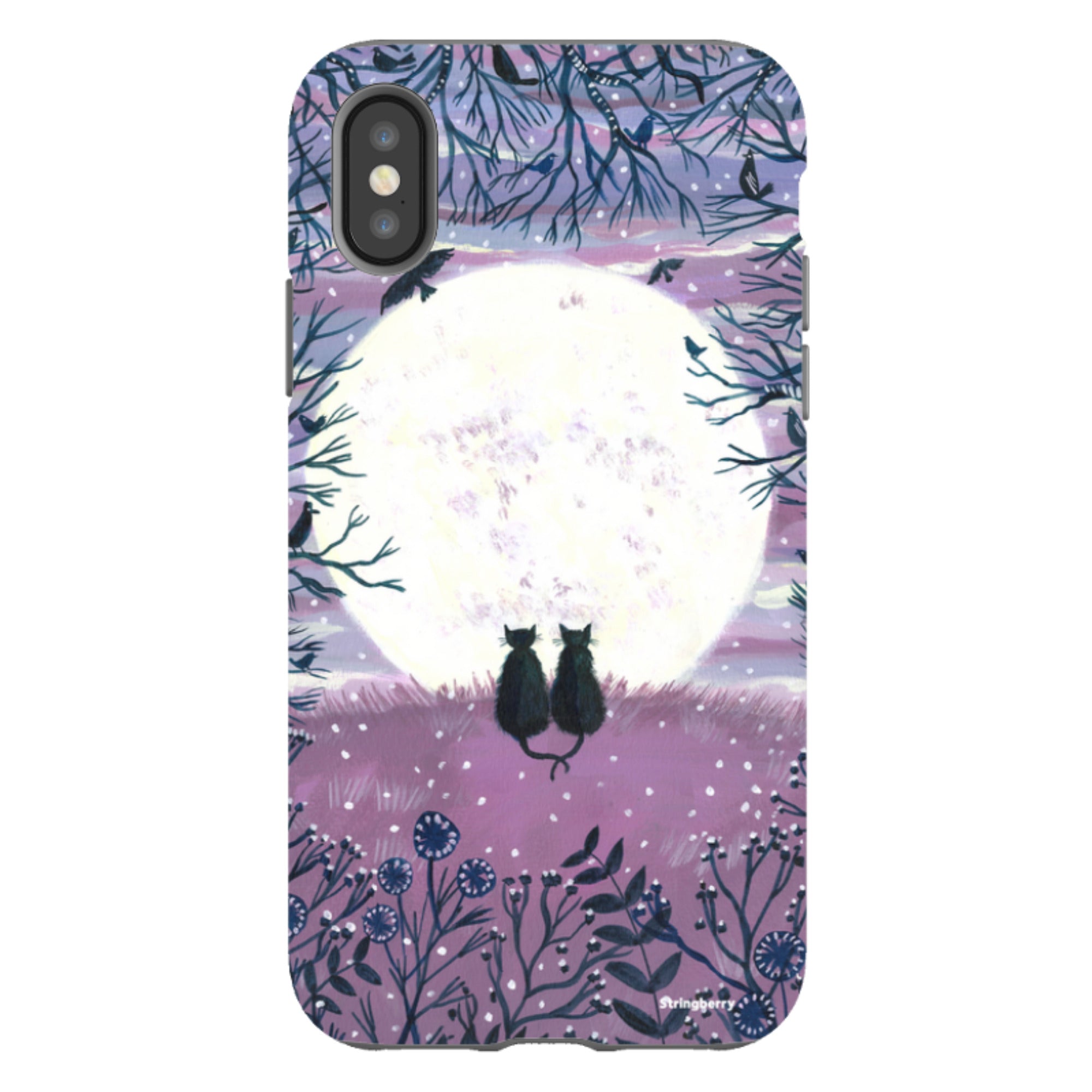 iPhone Tough Case - Winter Cats II By Mary Stubberfield
