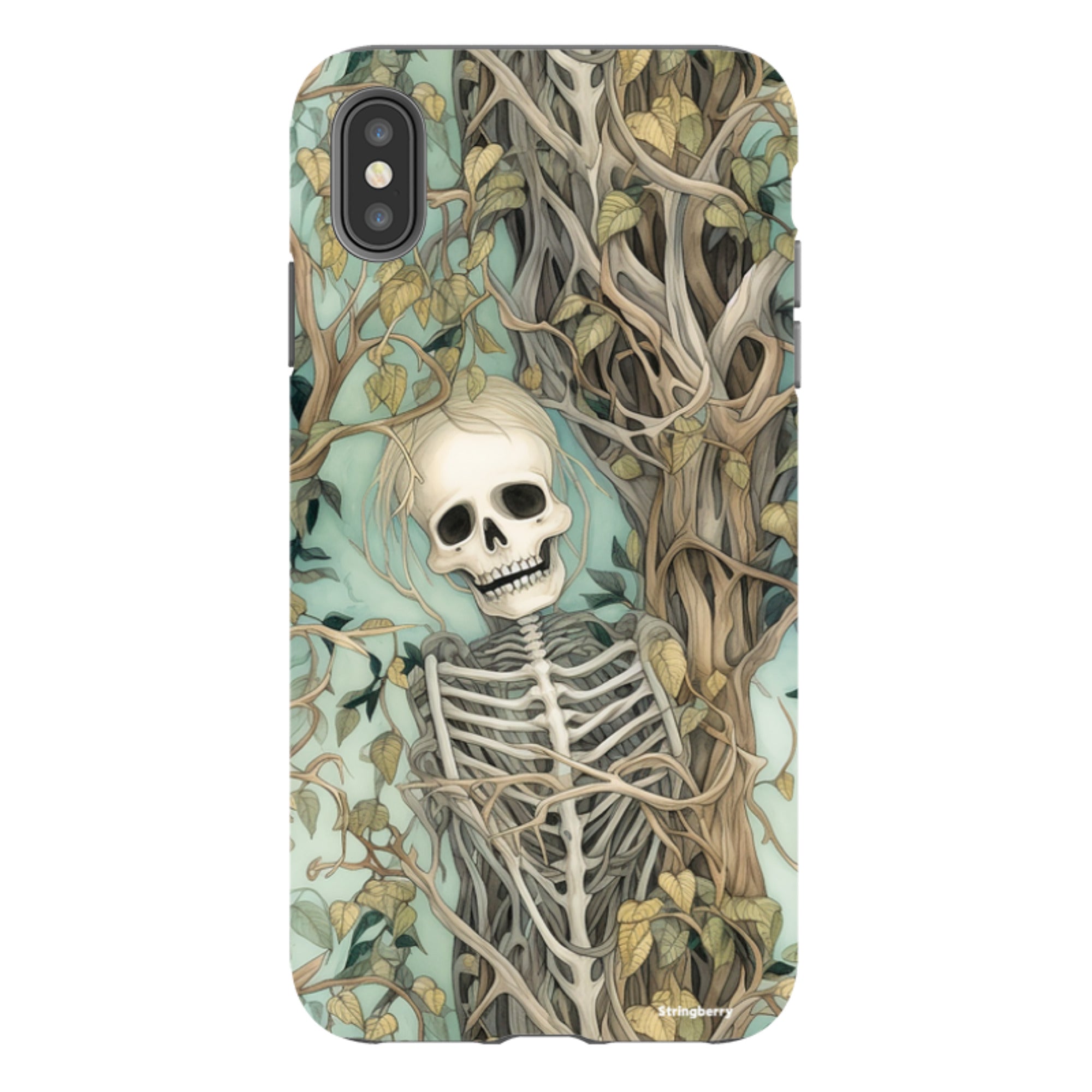 iPhone Tough Case - Skeletal Floral