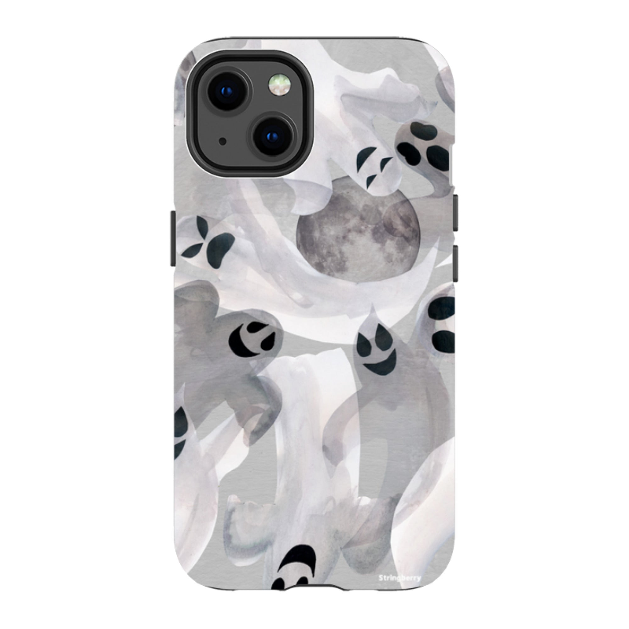 iPhone Tough Case - Ghosts and Moons By Tracey English