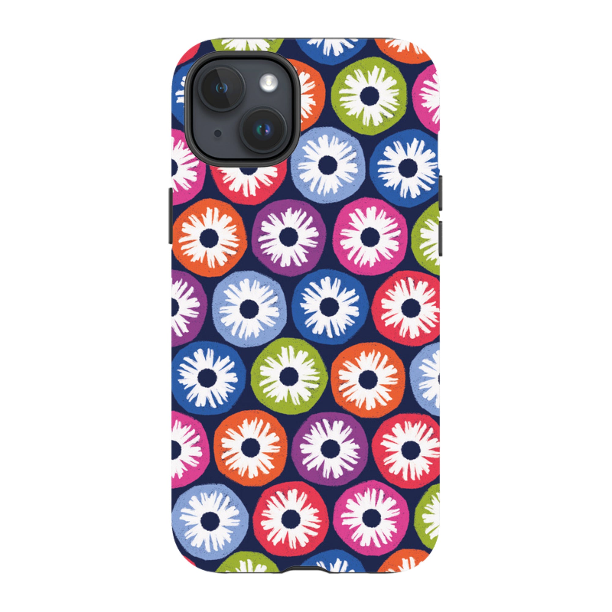 iPhone Tough Case - Penny Flowers Dark By Ali Brookes
