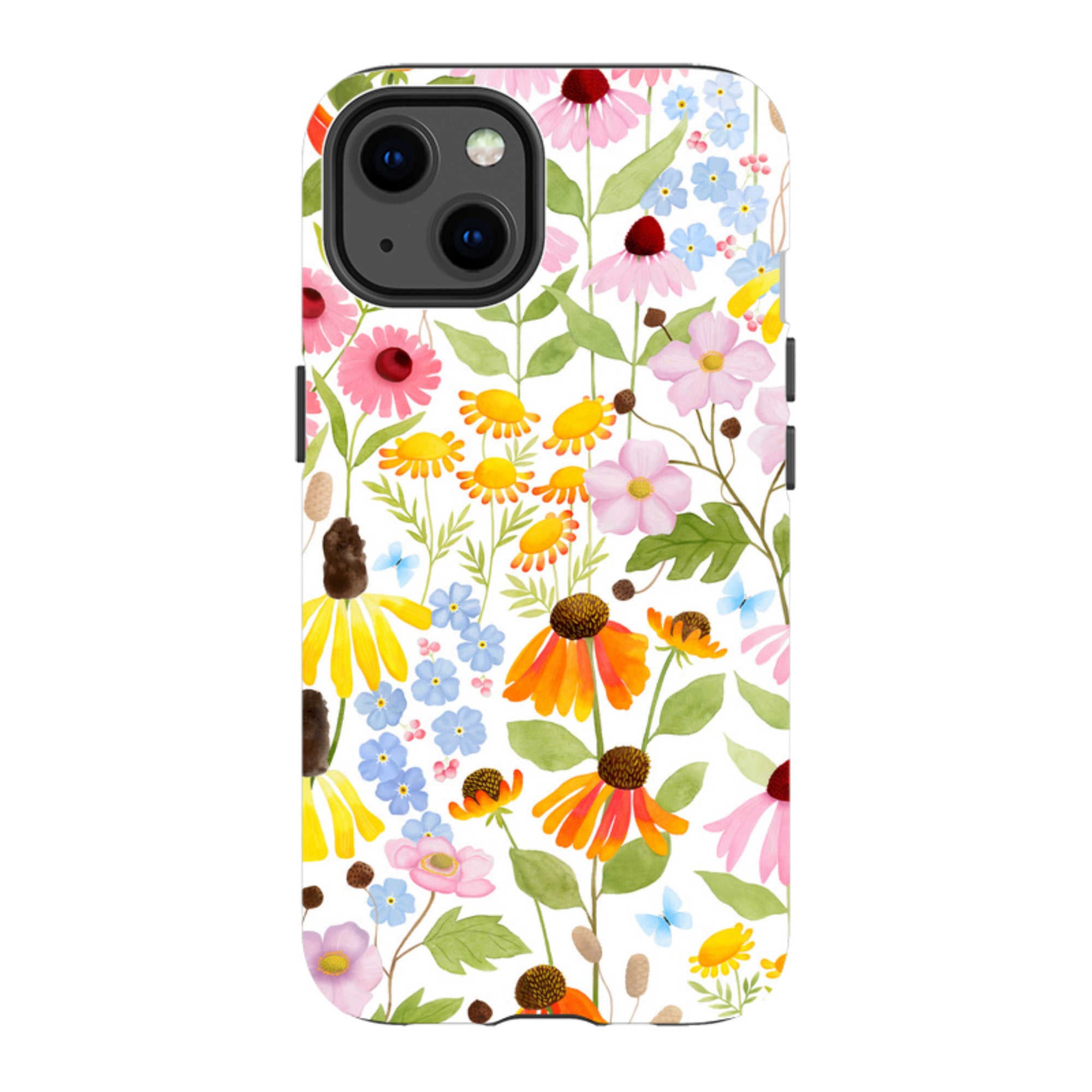 iPhone Tough Case - Wildflower Pattern By Bex Parkin