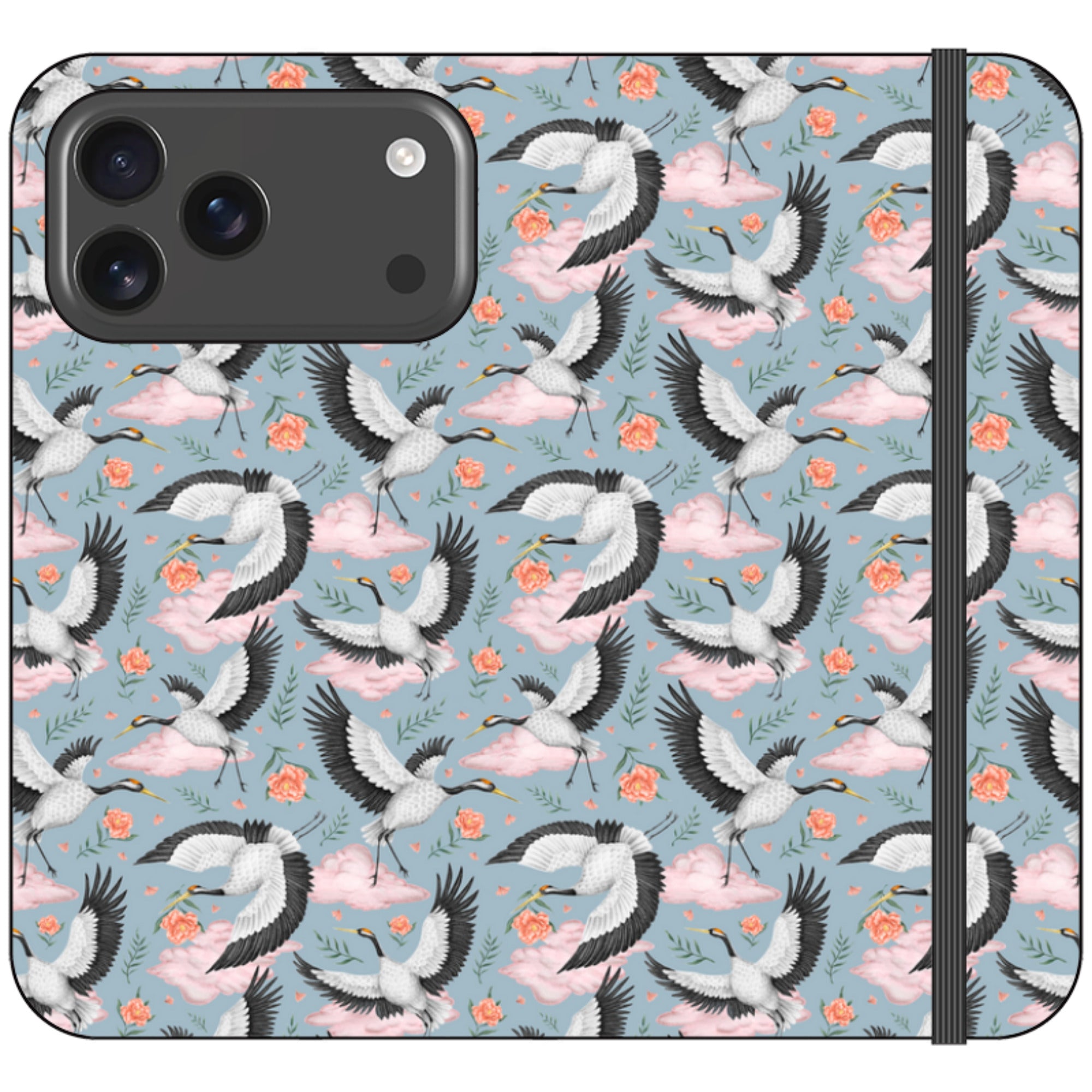 Flight of the Cranes Wallet Case By Catherine Rowe