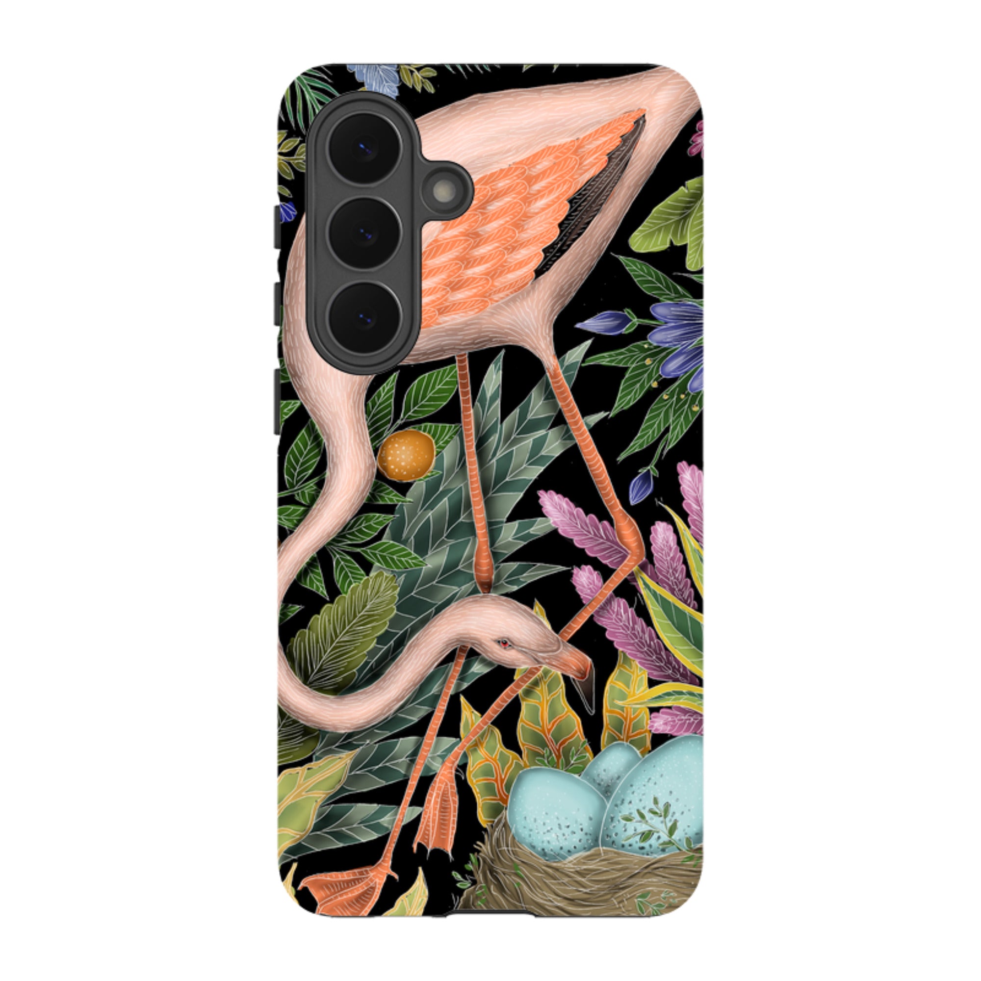 Samsung Tough Case - Flamingo By Catherine Rowe
