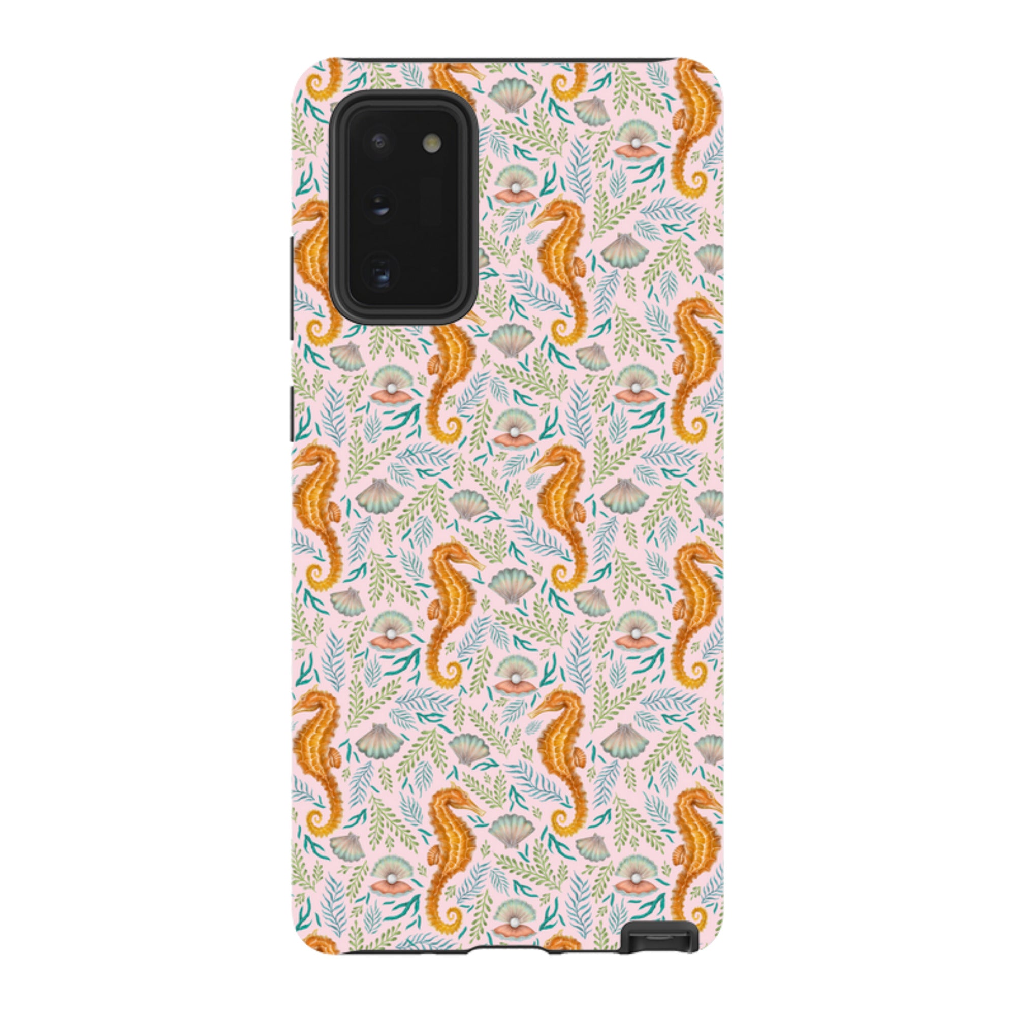 Samsung Tough Case - Seahorse Pink By Catherine Rowe