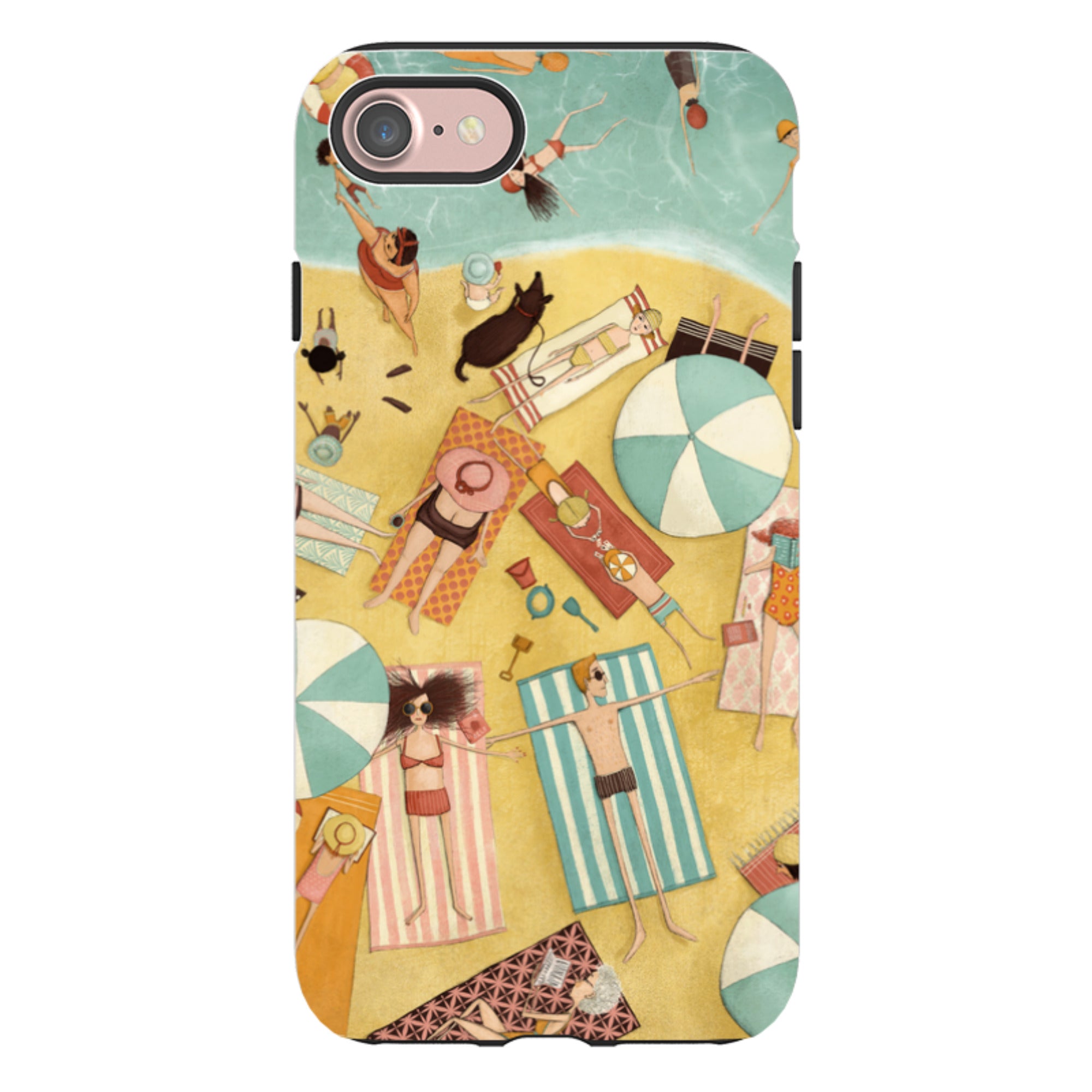 iPhone Tough Case - Beach Day By Maja Lindberg