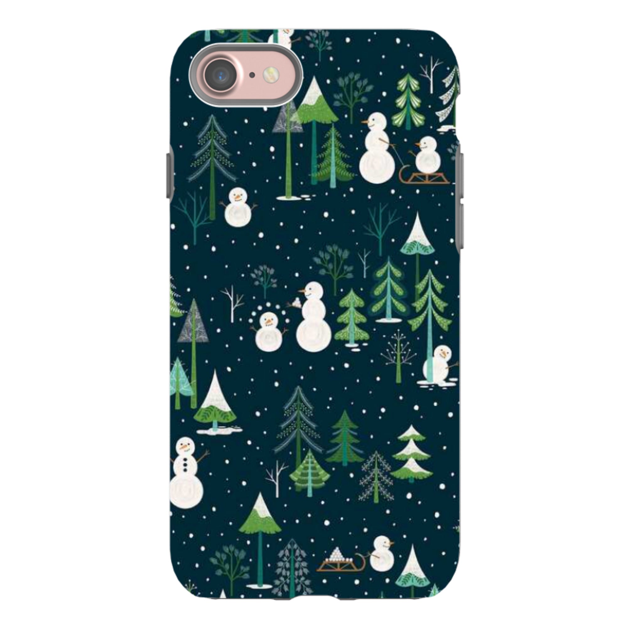 iPhone Tough Case - Snowman Playground By Jenny Zemanek