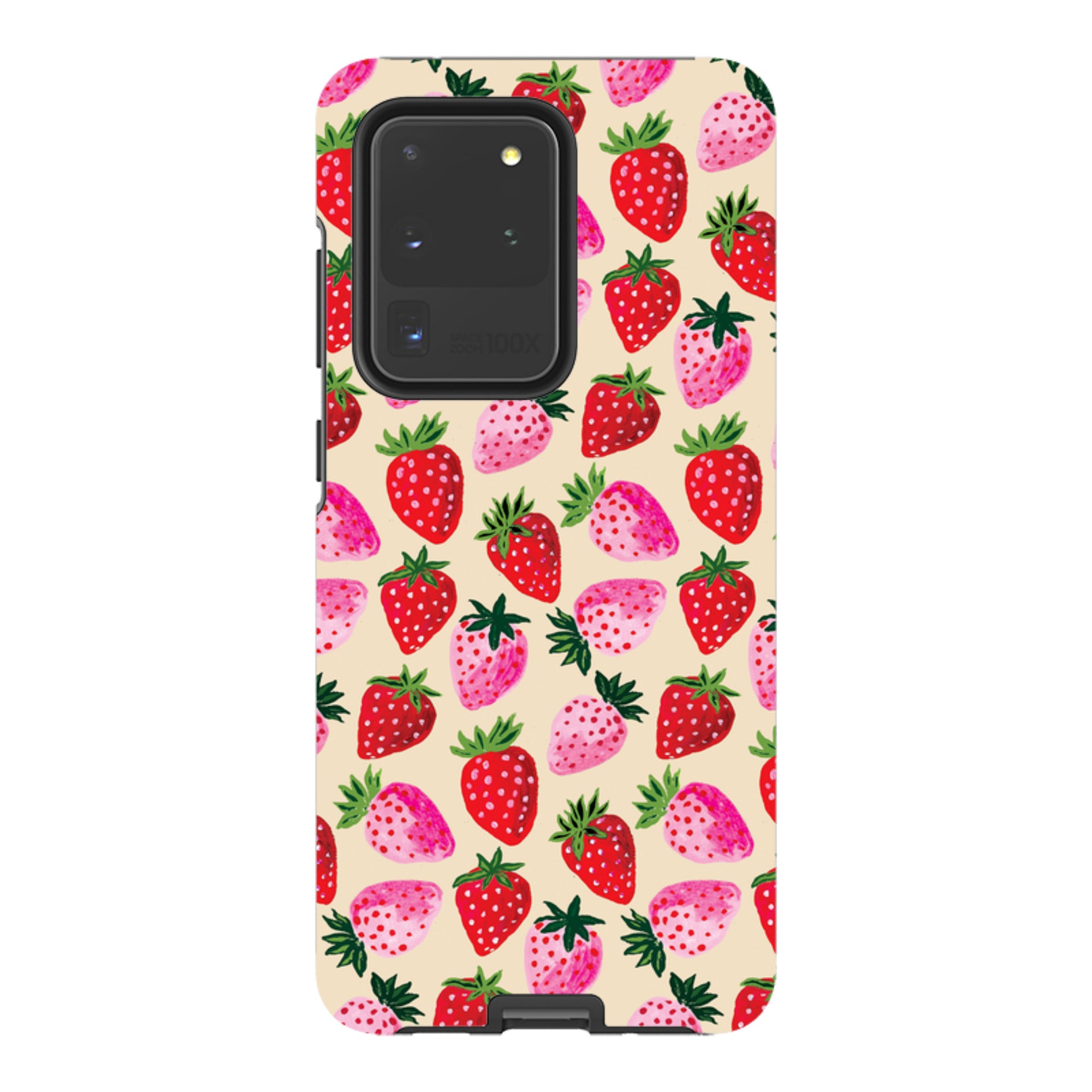 Samsung Tough  Case - Strawberry Scatter Cream By Emma Frances Grant