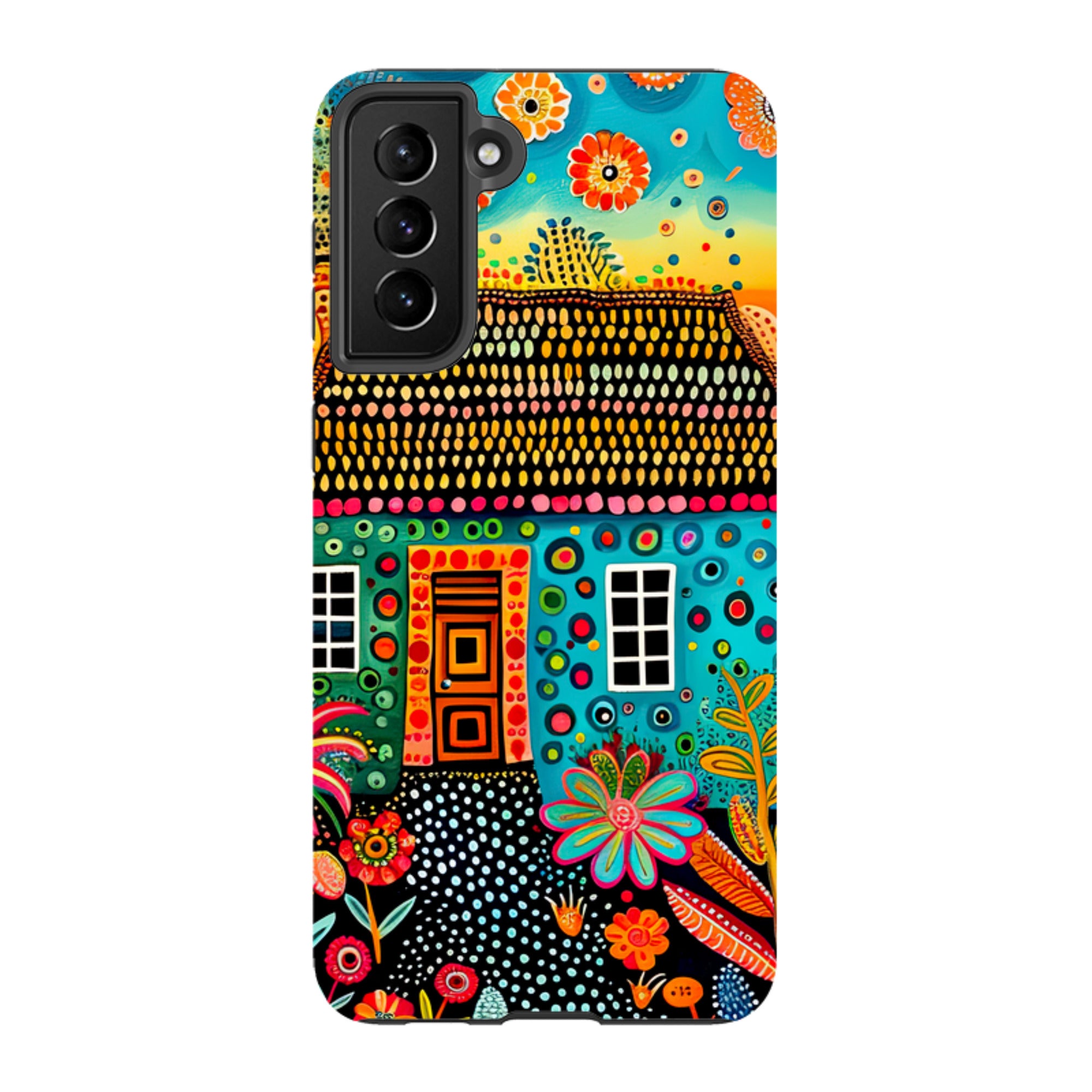 Samsung Tough Case - Folk Art House VII
