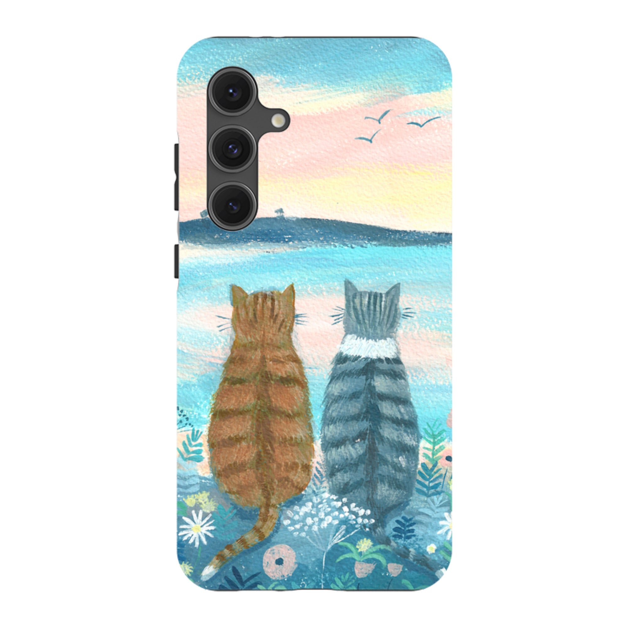 Samsung Tough Case - Sunset Cats 2 By Mary Stubberfield