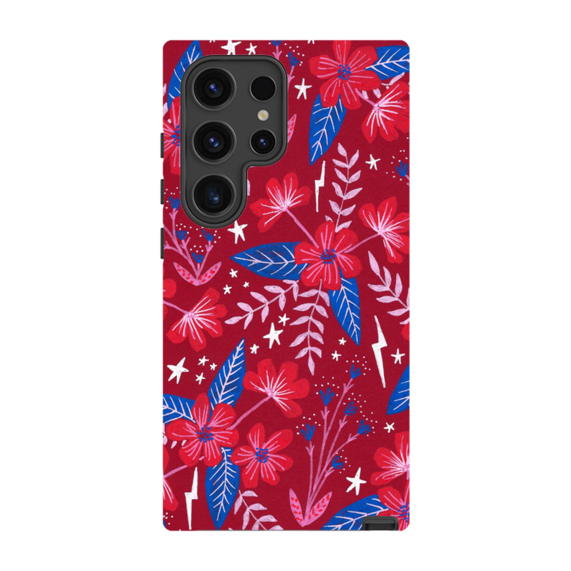 Samsung Tough Case - Red Moon Garden By Lee Foster Wilson