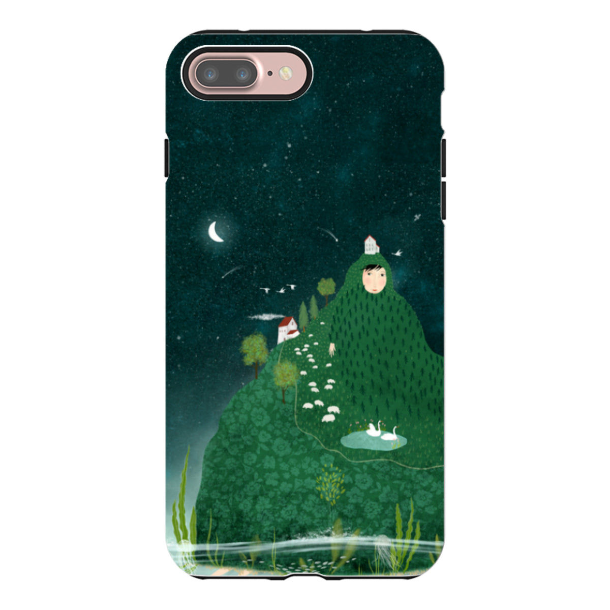 iPhone Tough Case - Hill lady By Katherine Quinn