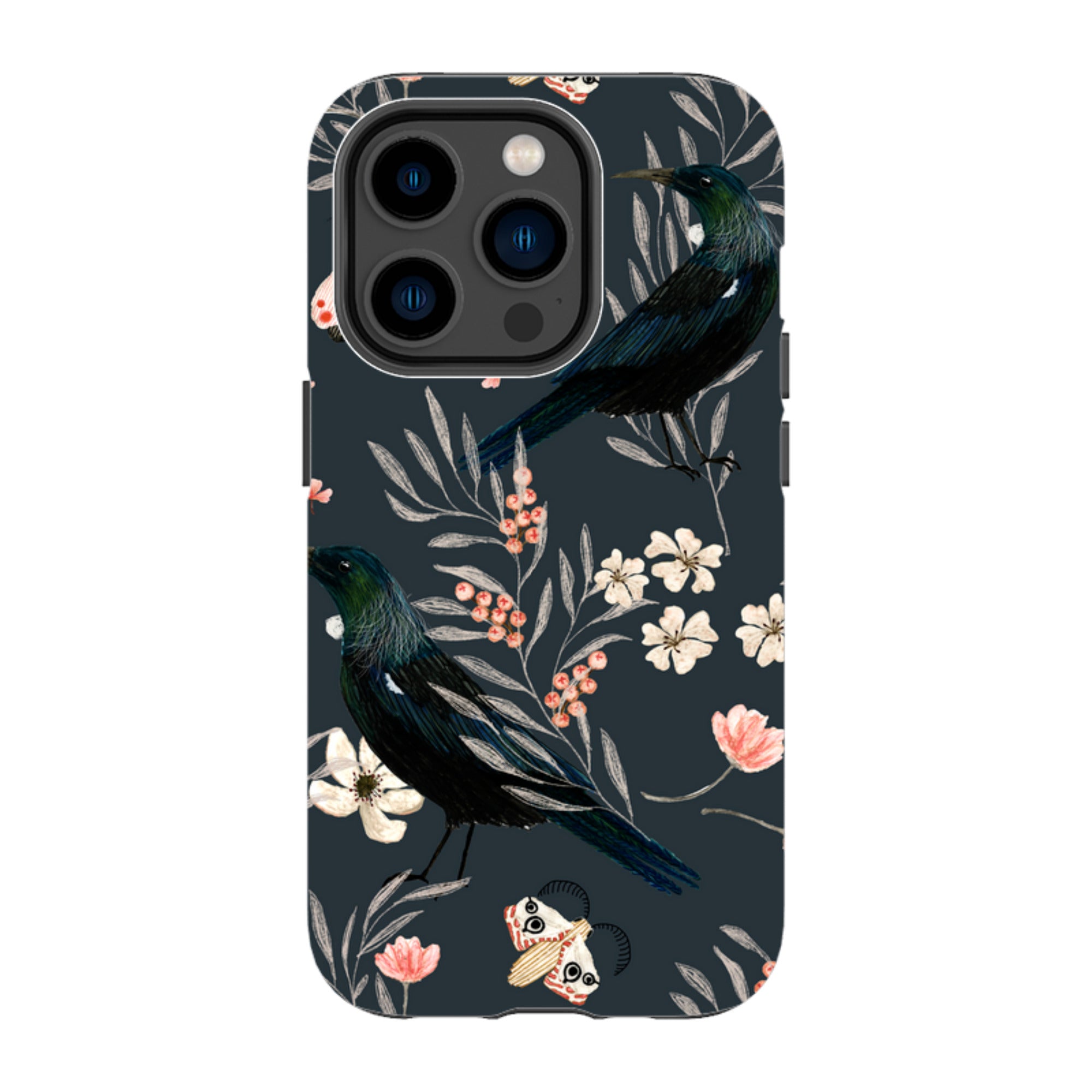 iPhone Tough Case - Moths And Tuis By Katherine Quinn