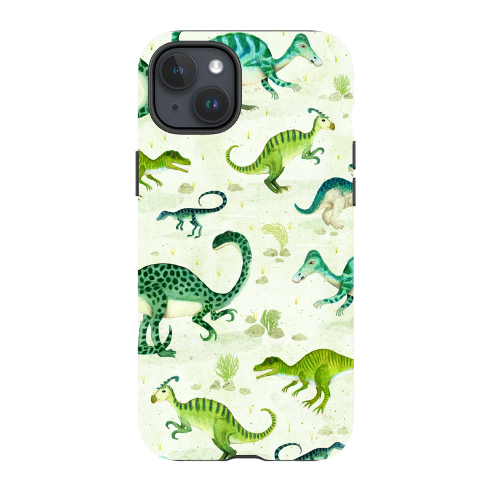 iPhone Tough Case - Dinoland By Katherine Quinn