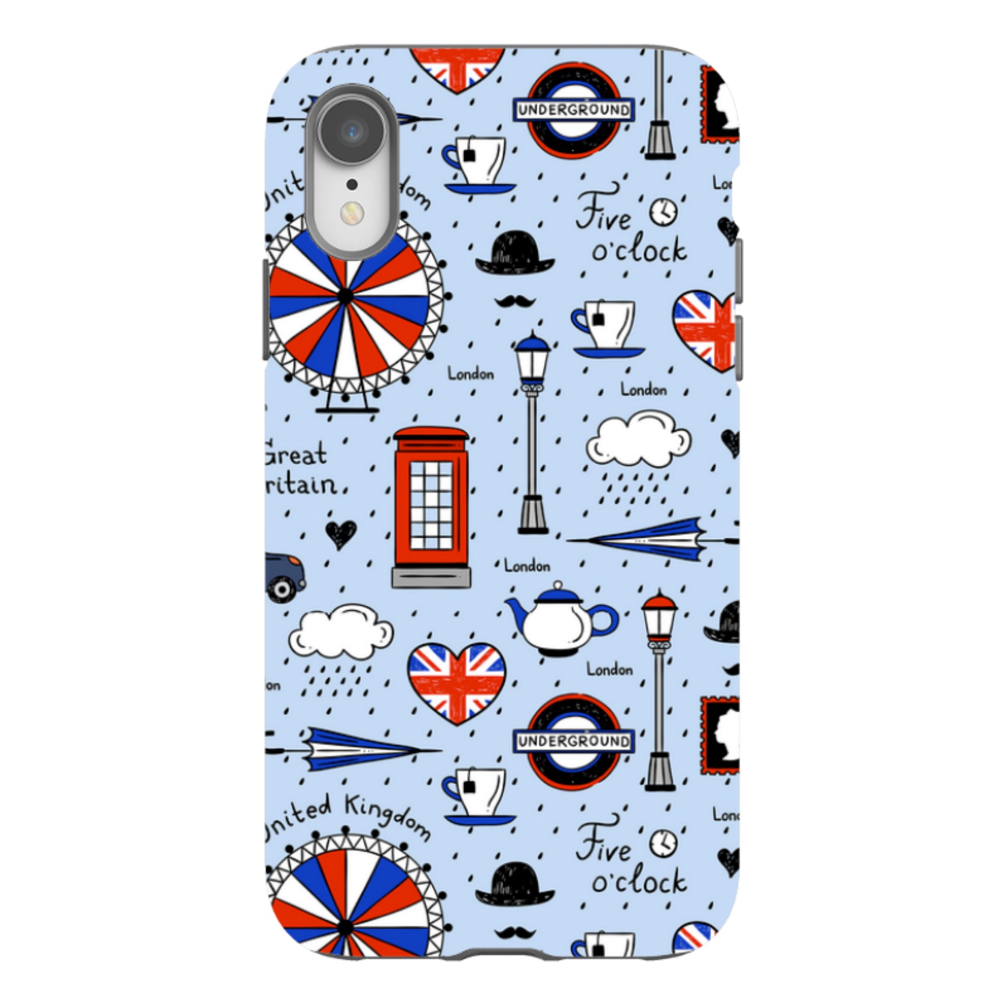 iPhone Tough Case - Blue London