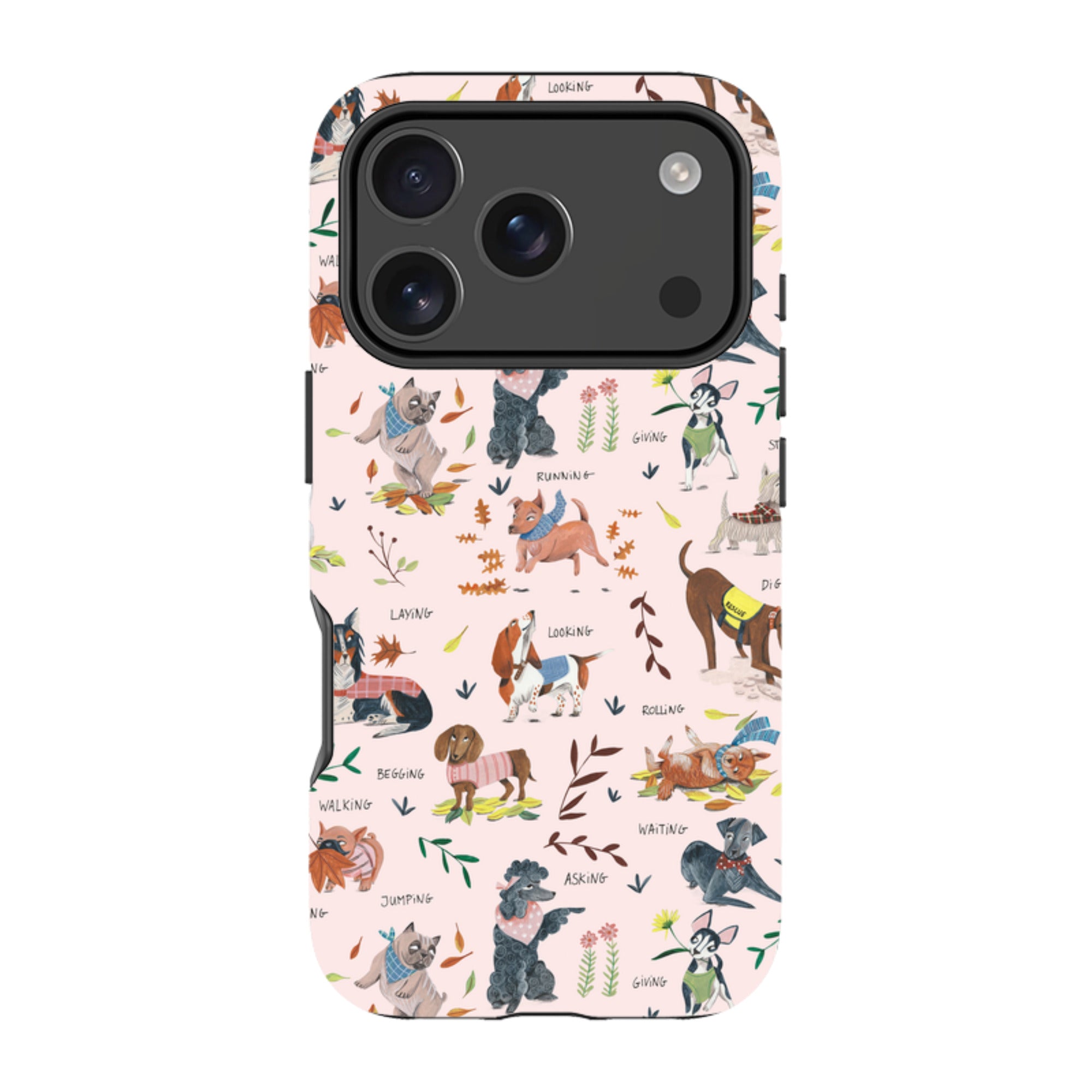 iPhone Tough Case - Dog Pattern By Caroline Bonne Muller