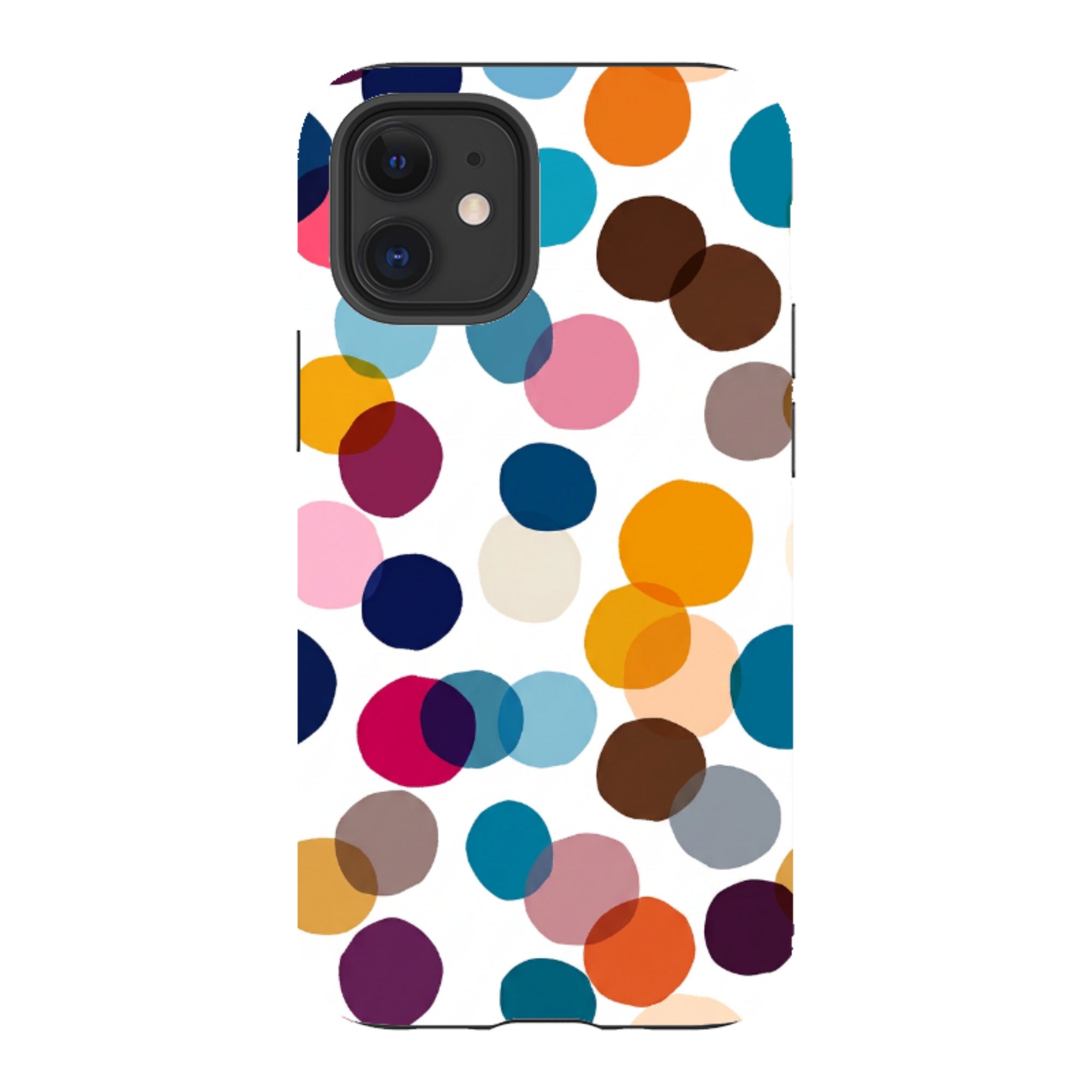 iPhone Tough Case - Multi-Color Polka Dot