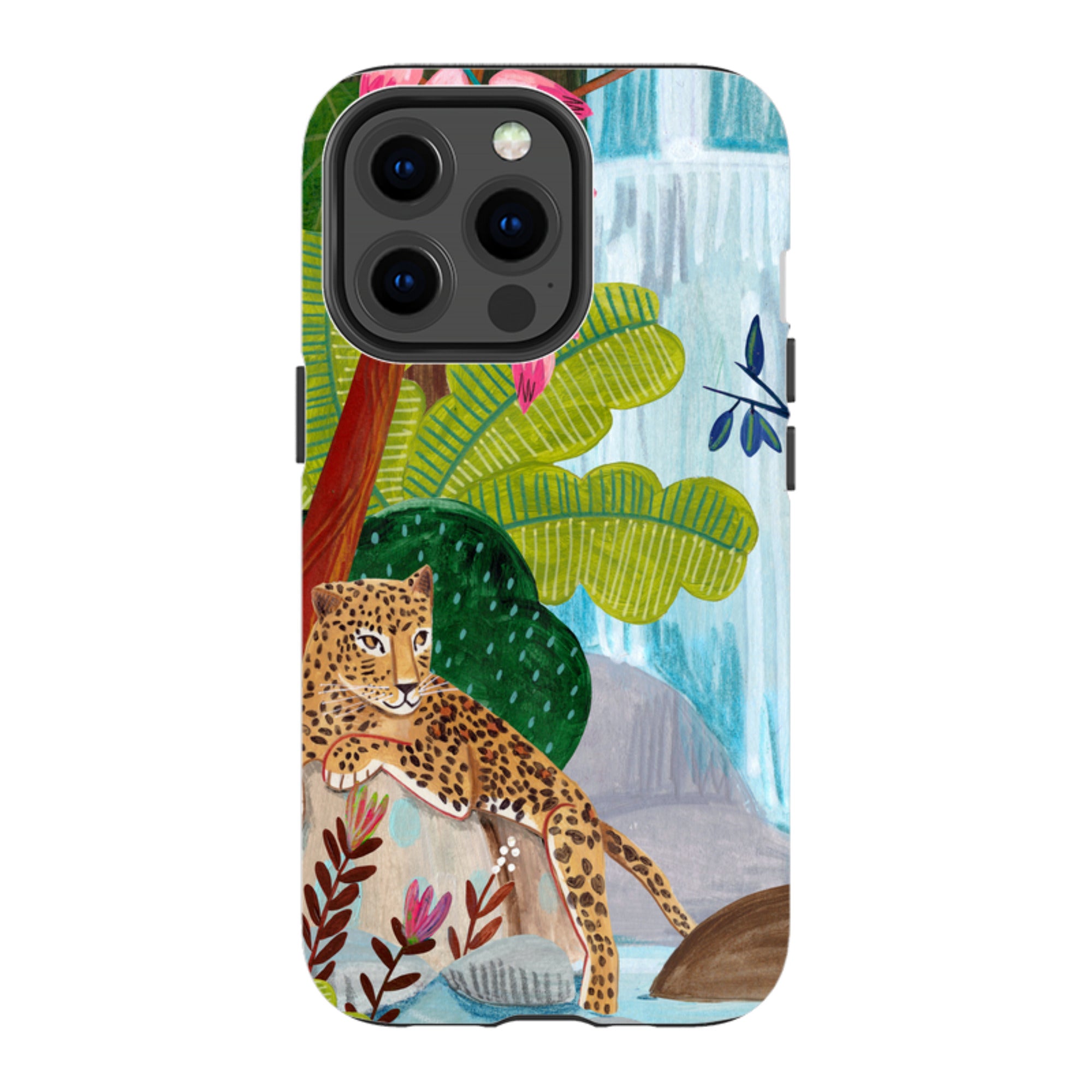 iPhone MagSafe Tough Case -  Waterfall Leopard By Caroline Bonne Muller