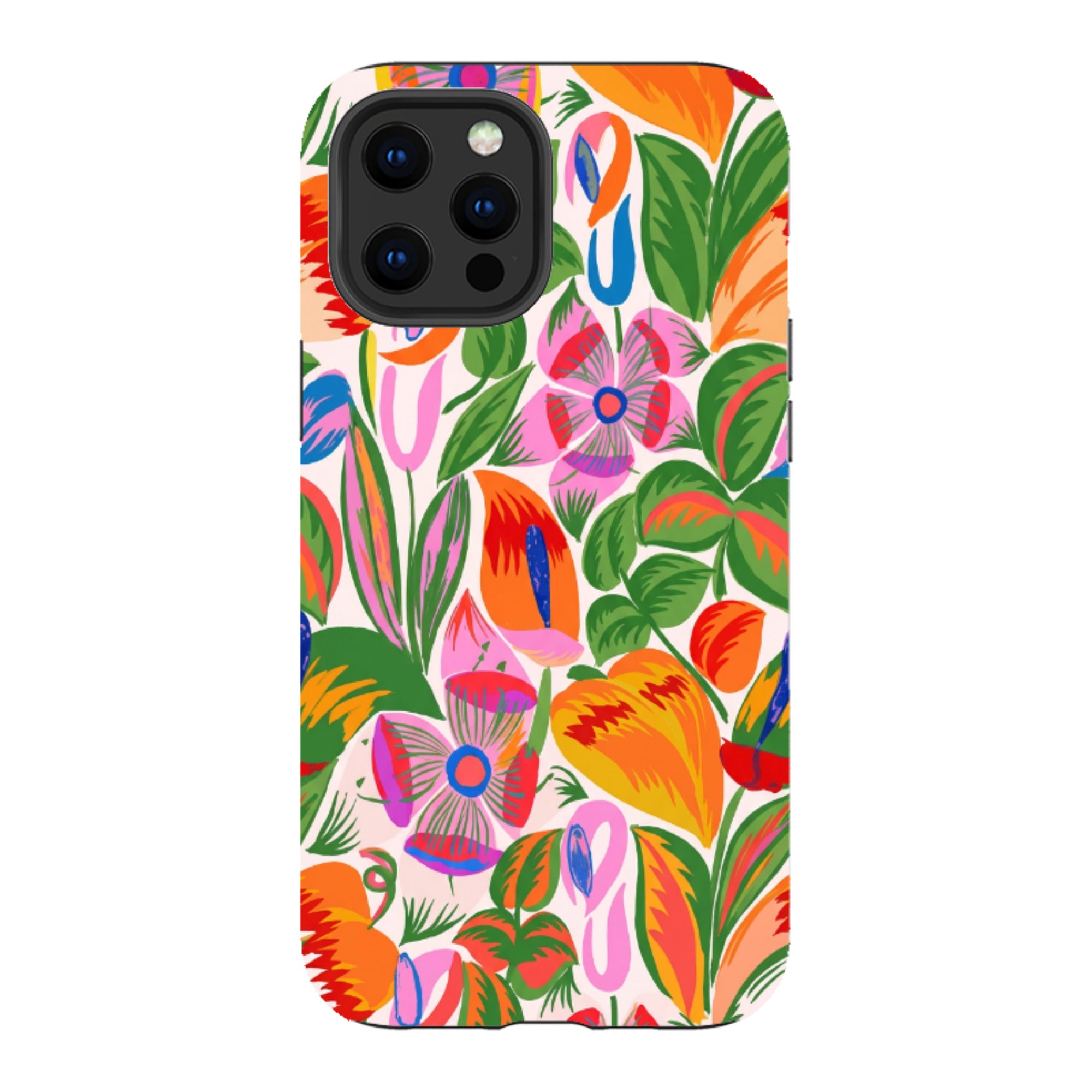 iPhone Tough Case - Vintage Tropical Floral