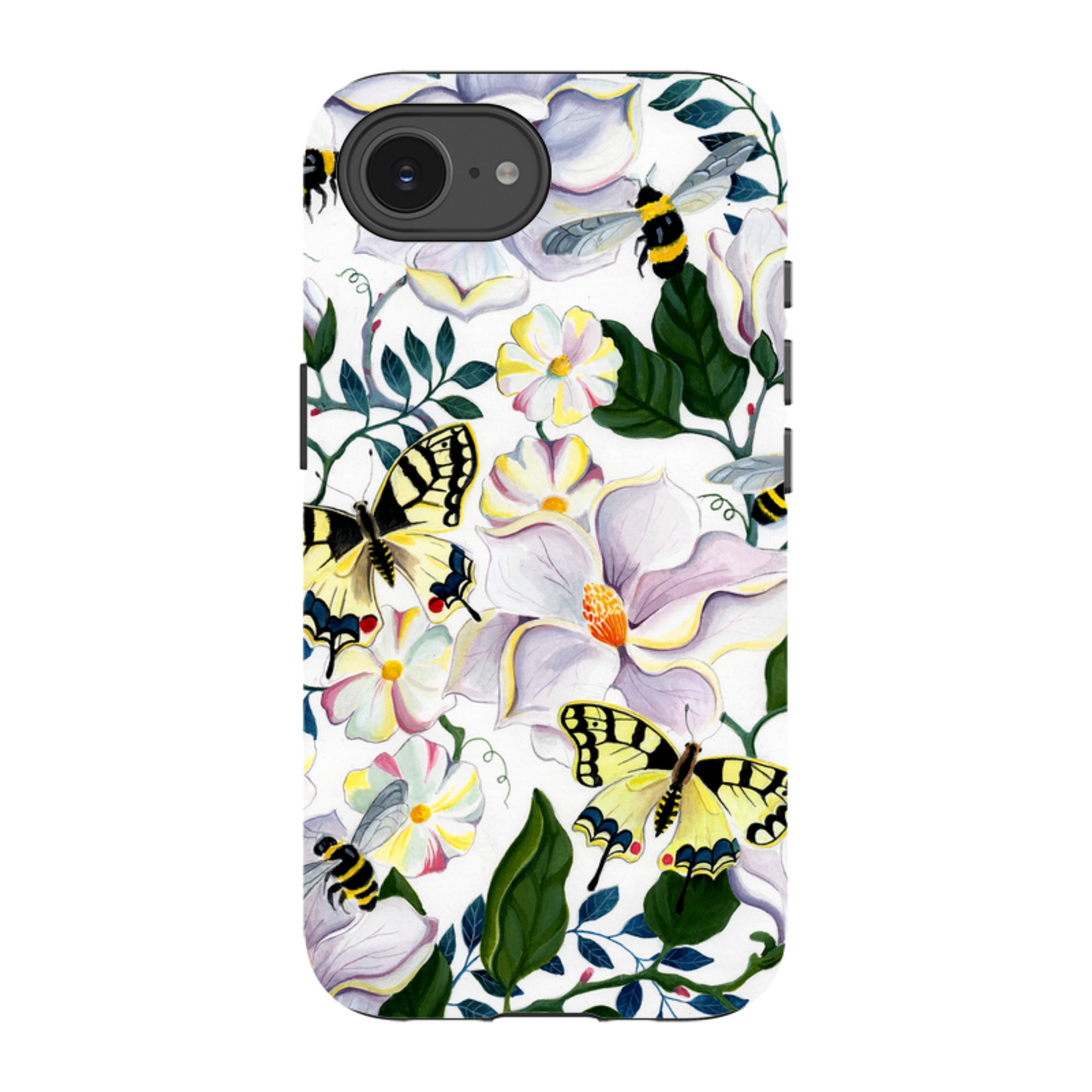 iPhone Tough Case - Bees And Magnolia By Bex Parkin