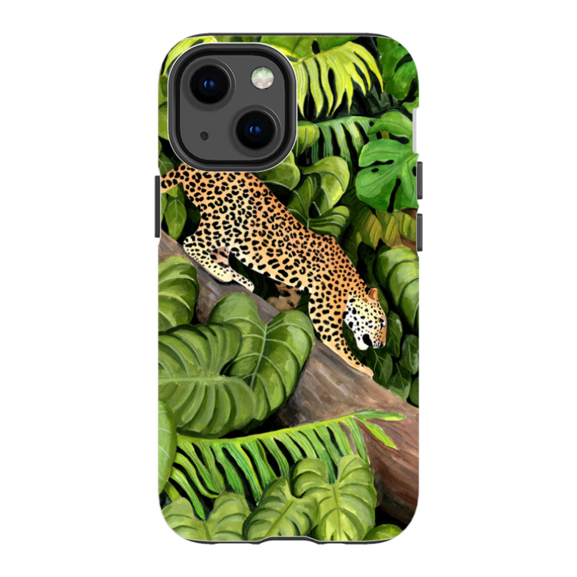 iPhone Tough Case - Leopard Poised By Bex Parkin