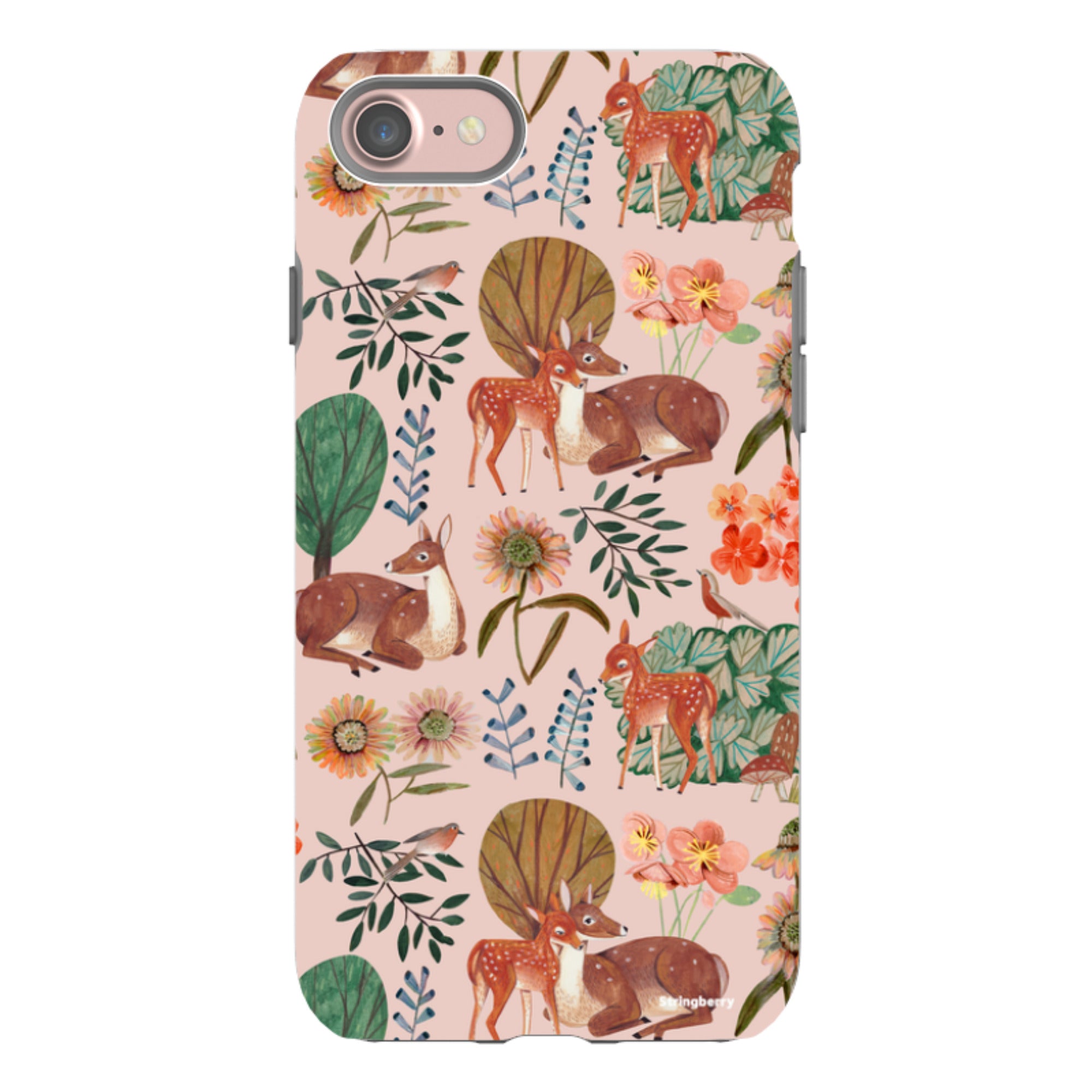 iPhone Tough Case - Deer Pattern By Caroline Bonne Muller