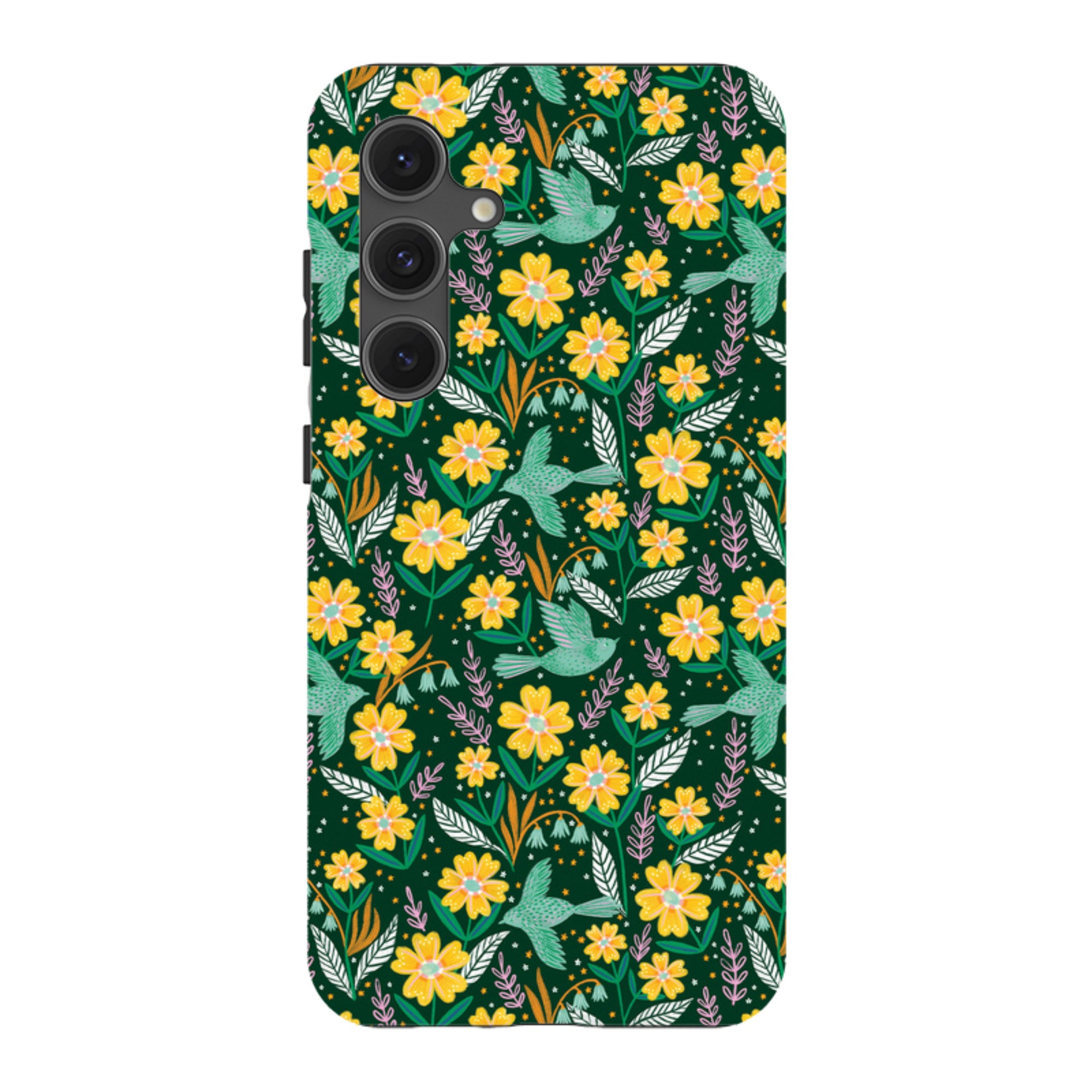 Samsung Tough Case - Sweet Birds Green By Lee Foster Wilson