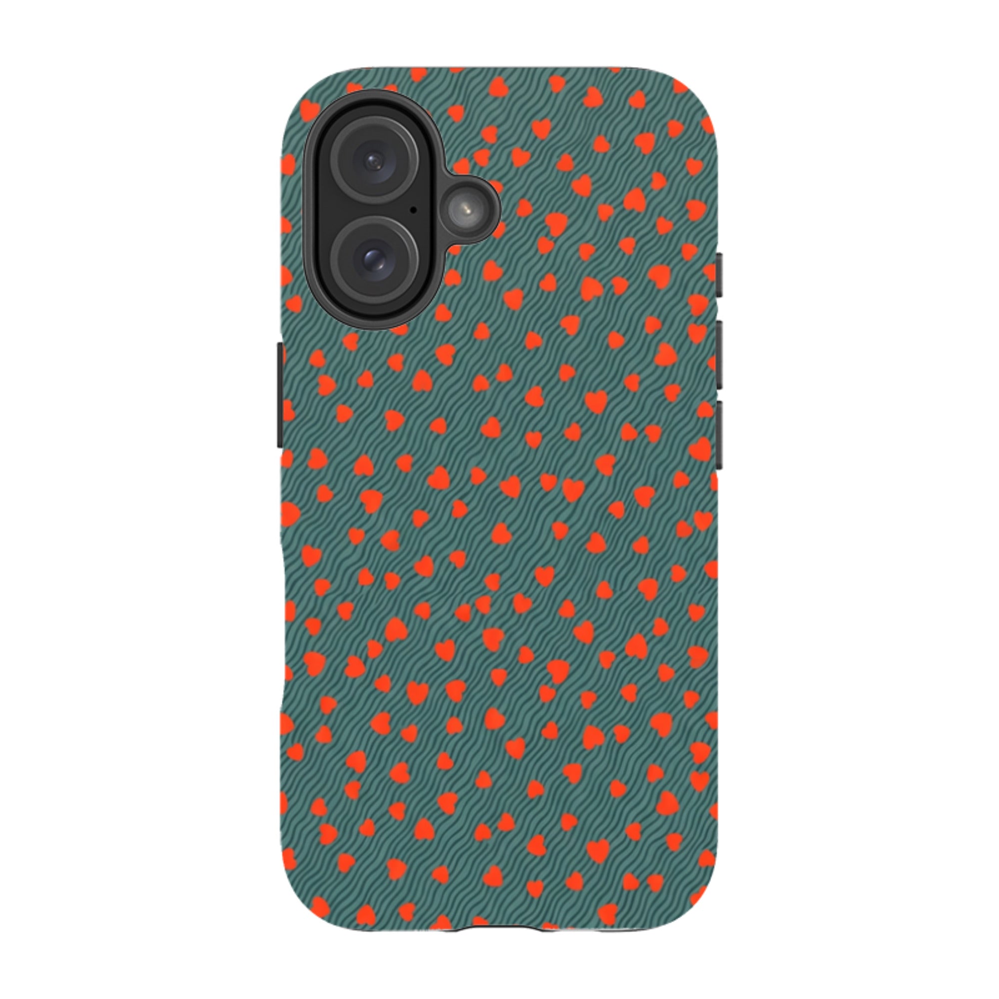 iPhone MagSafe Tough Case - Red Hearts