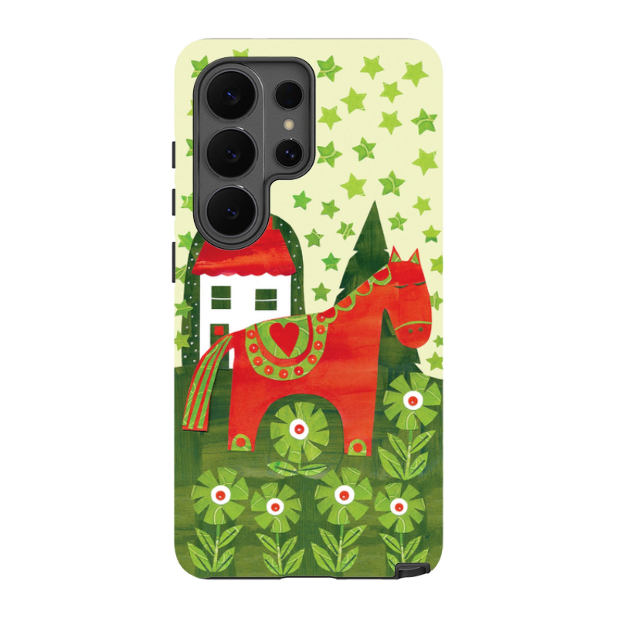 Samsung Tough Case - Red Dala Horse By Tracey English