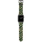 Green and Gold Dots Apple Watch Strap