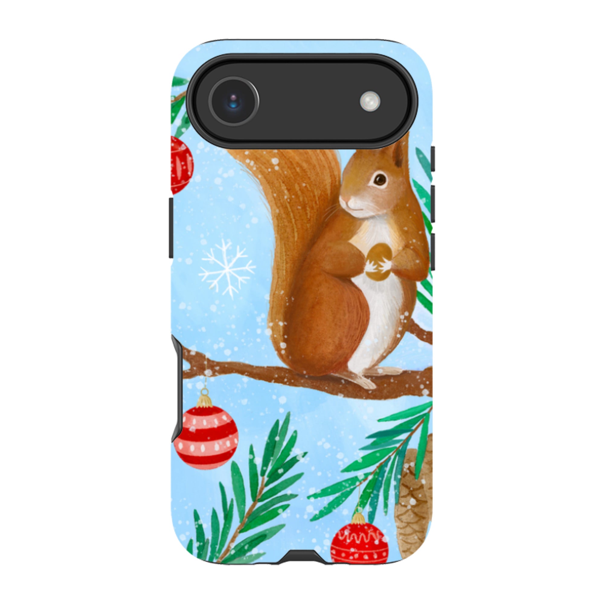 iPhone Tough Case - Winter Squirrel By Bex Parkin
