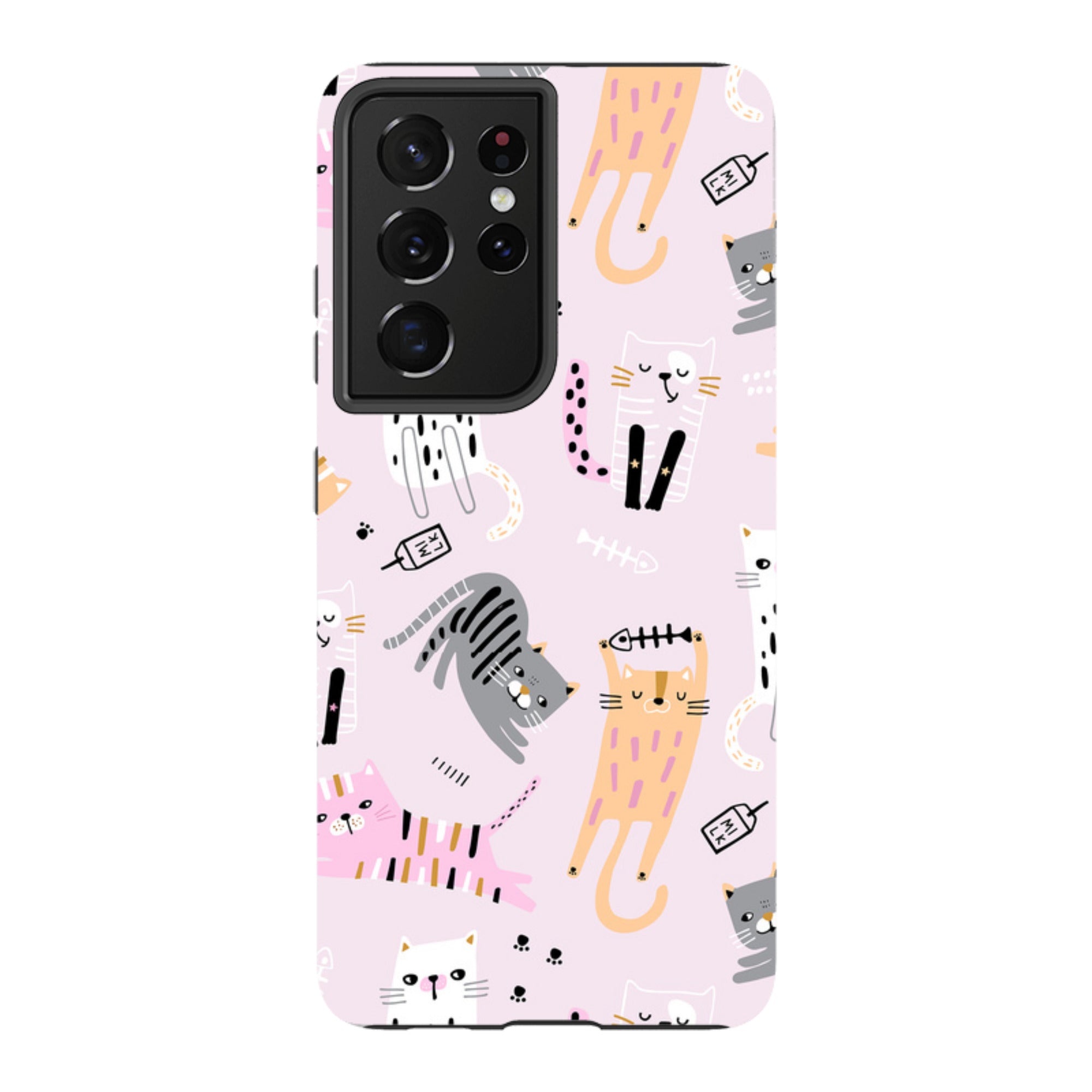 Samsung Tough Case - Cat And Bone Pink