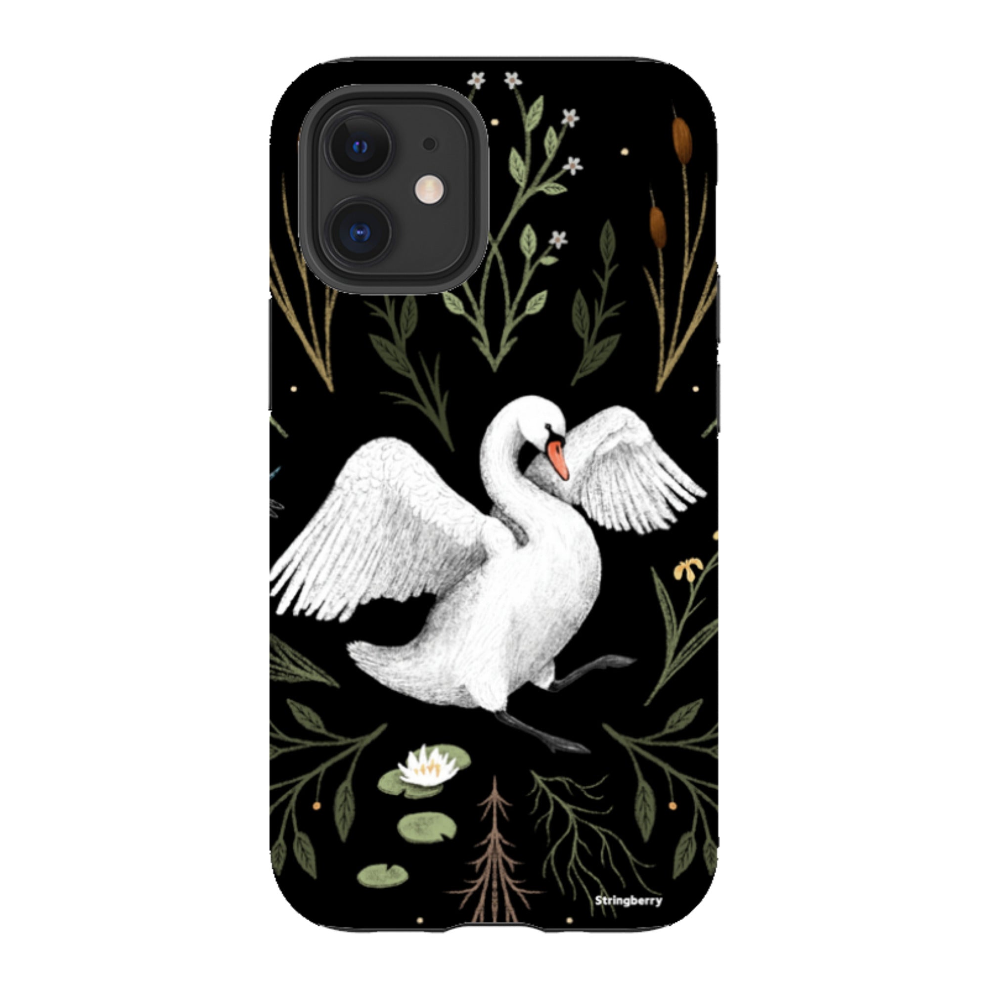 iPhone Tough Case - Swan By Anna Stead