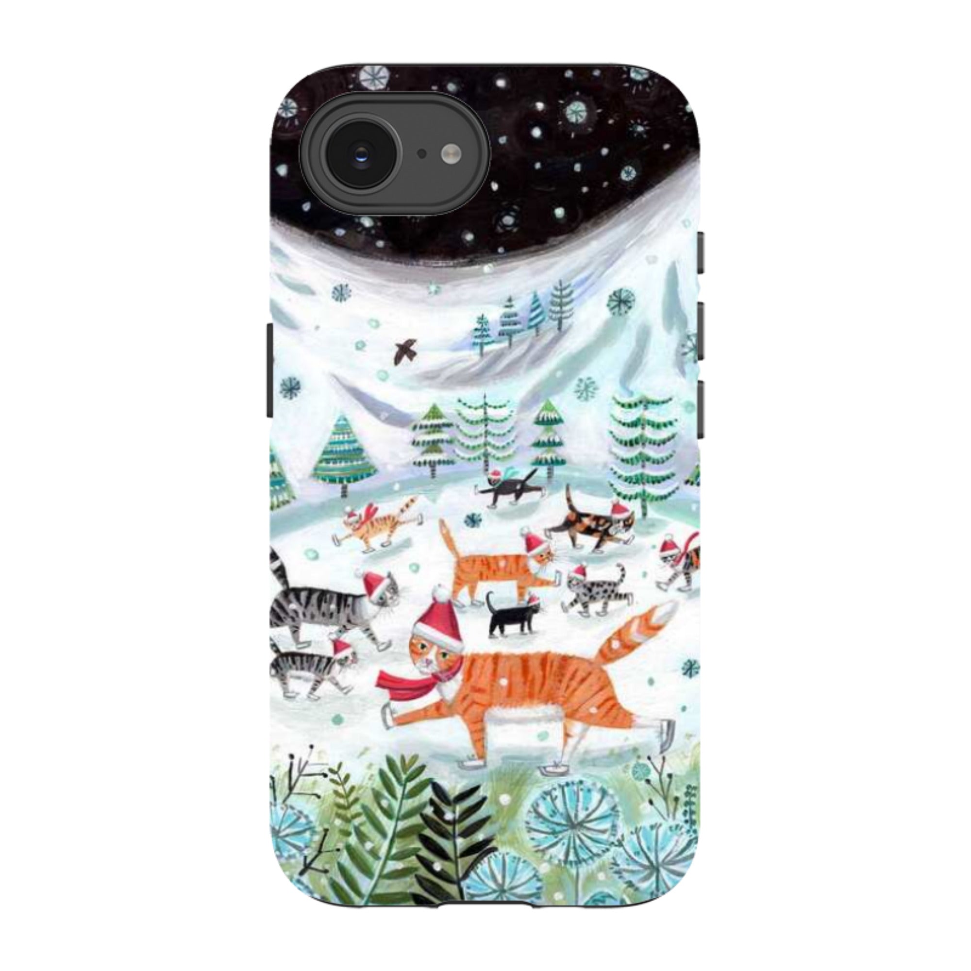 iPhone Tough Case - Cats On Ice By Mary Stubberfield
