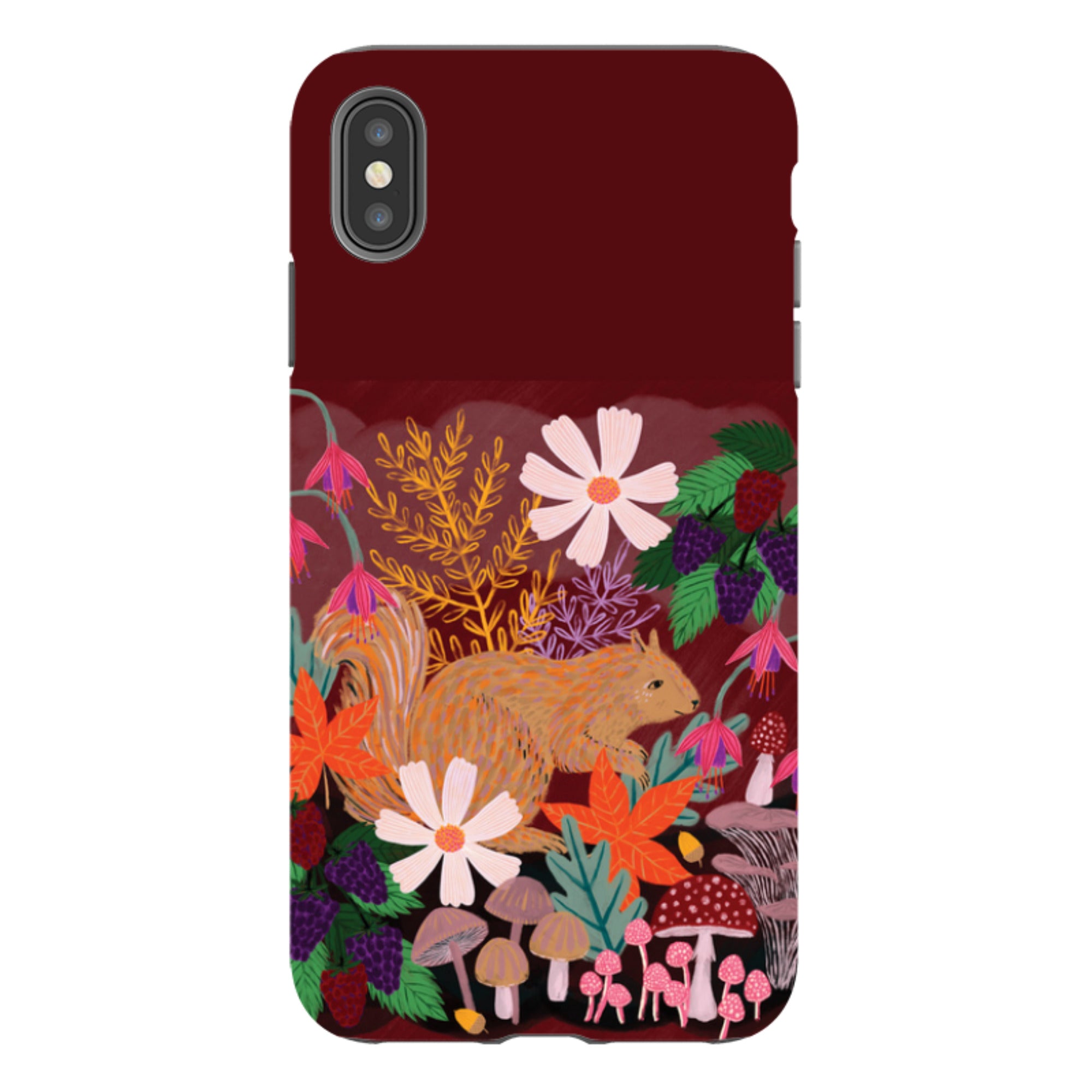 iPhone Tough Case - Autumn Squirrel By Lee Foster Wilson
