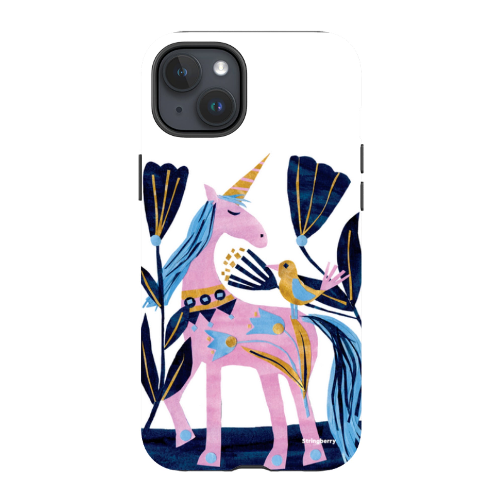 iPhone Tough Case - Lilac Unicorn By Tracey English