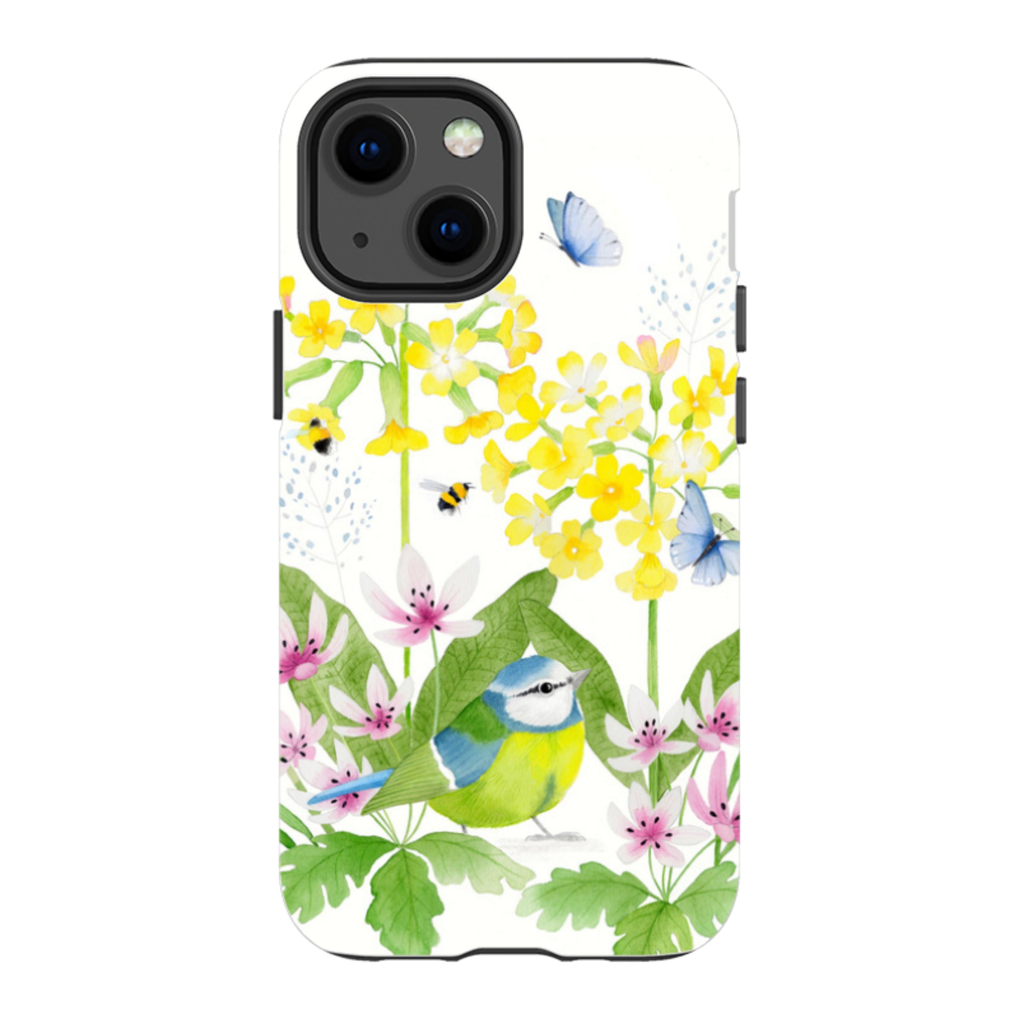 iPhone Tough Case - Blue Tit Garden By Bex Parkin