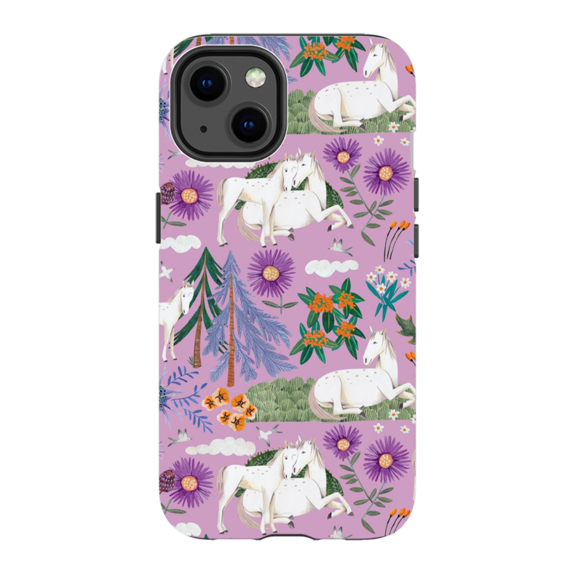 iPhone Tough Case - Horse Pattern By Caroline Bonne Muller