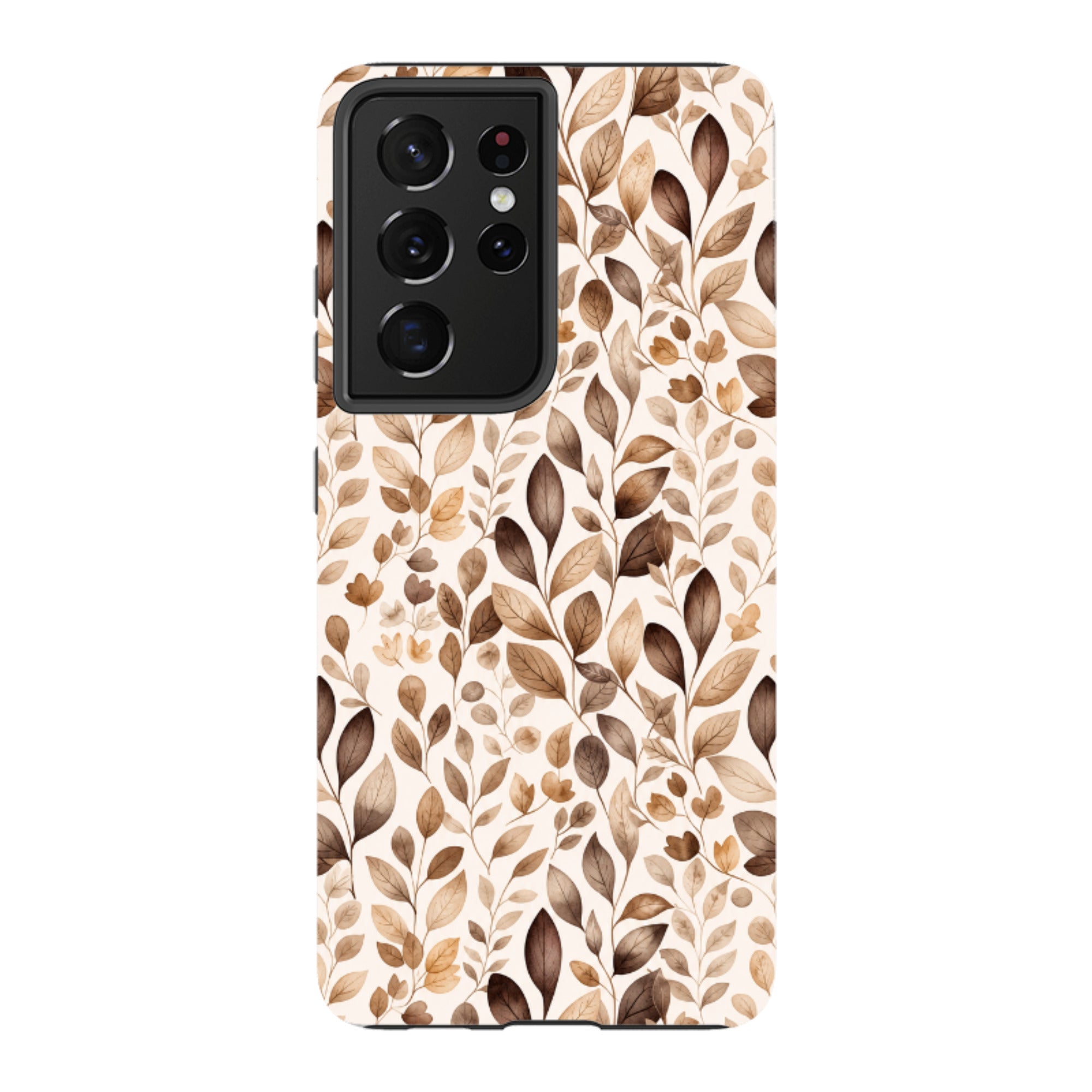 Samsung Tough Case - Beige Aesthetic Leaves