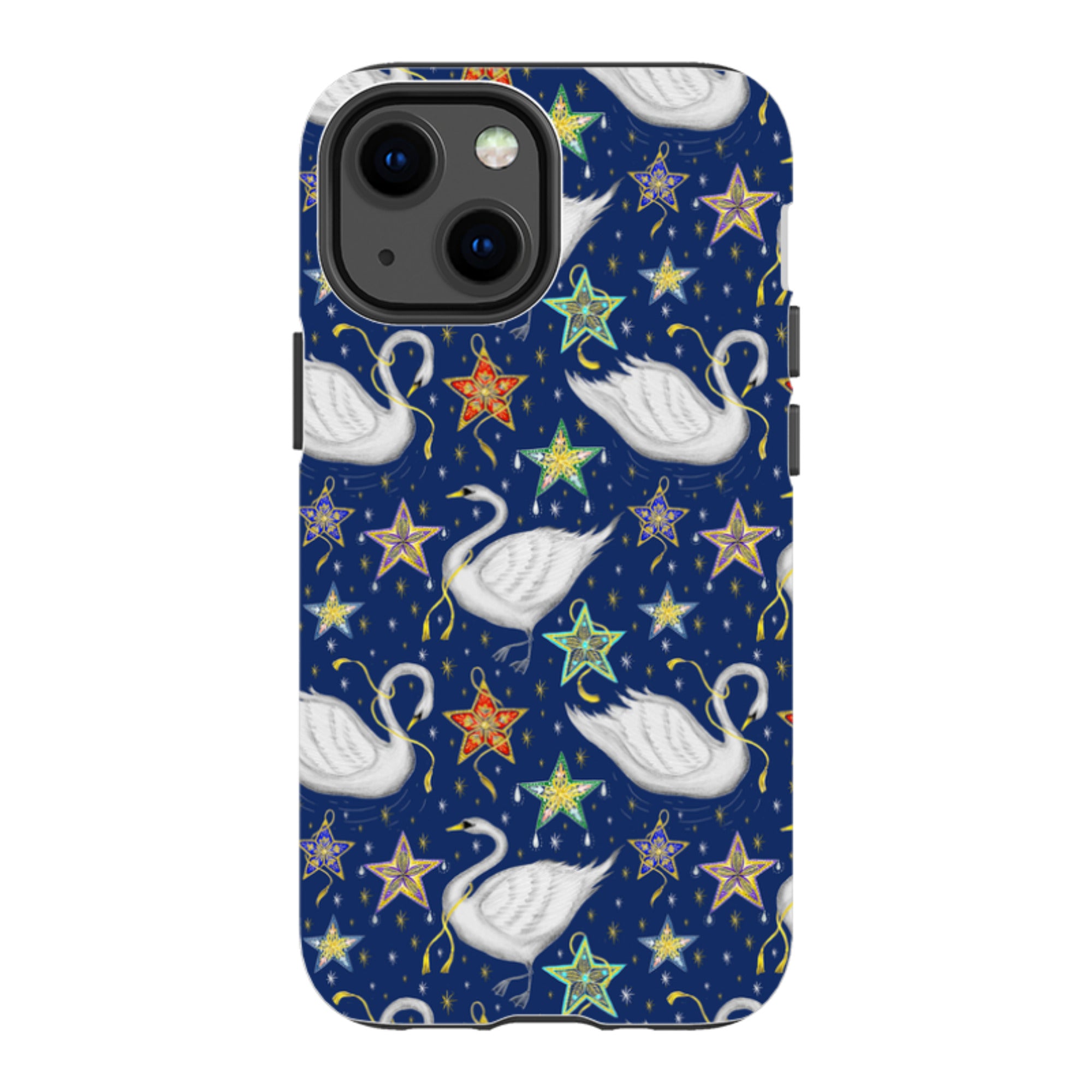 iPhone Tough Case - Swan Pattern By Catherine Rowe