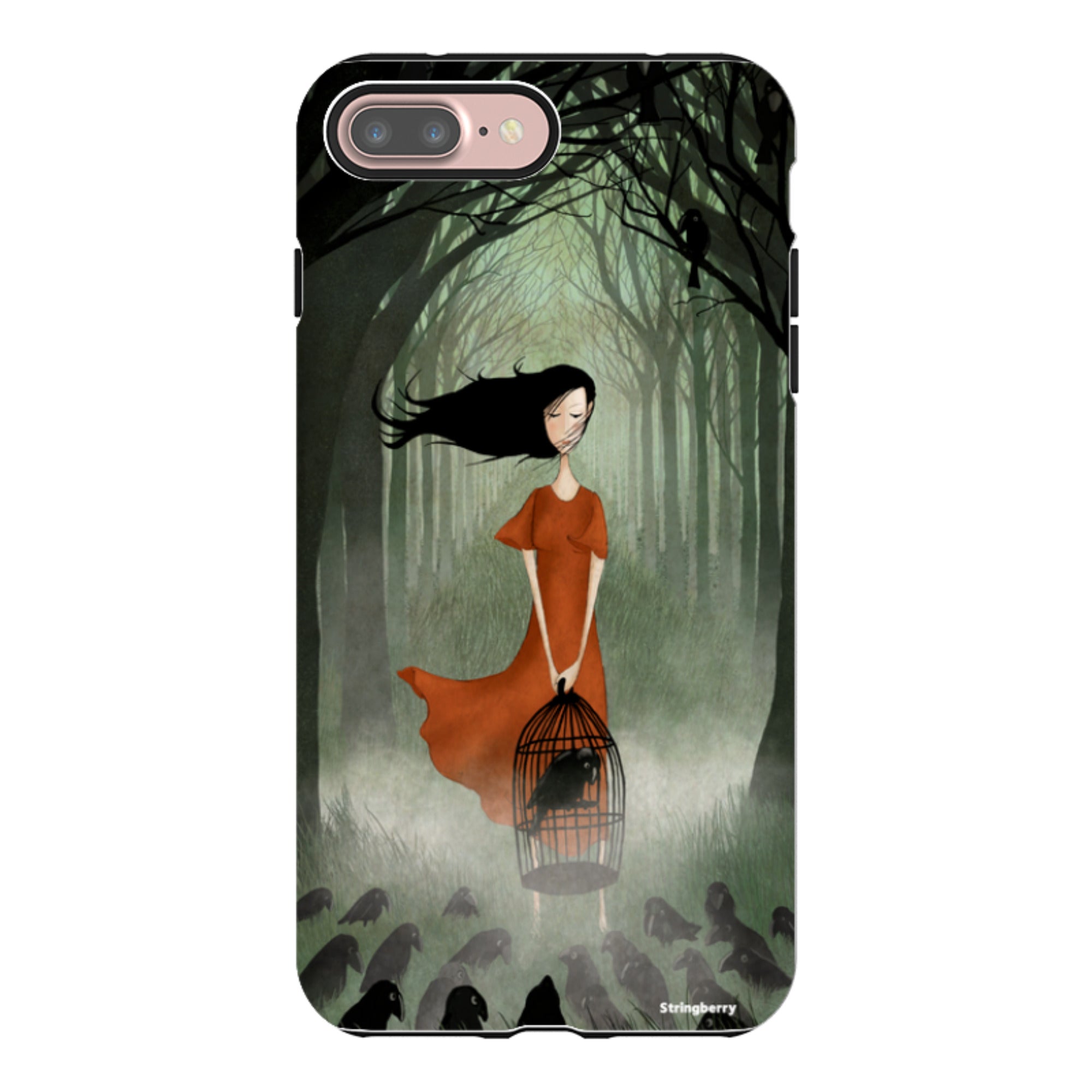 iPhone Tough Case - The Raven Girl By Maja Lindberg