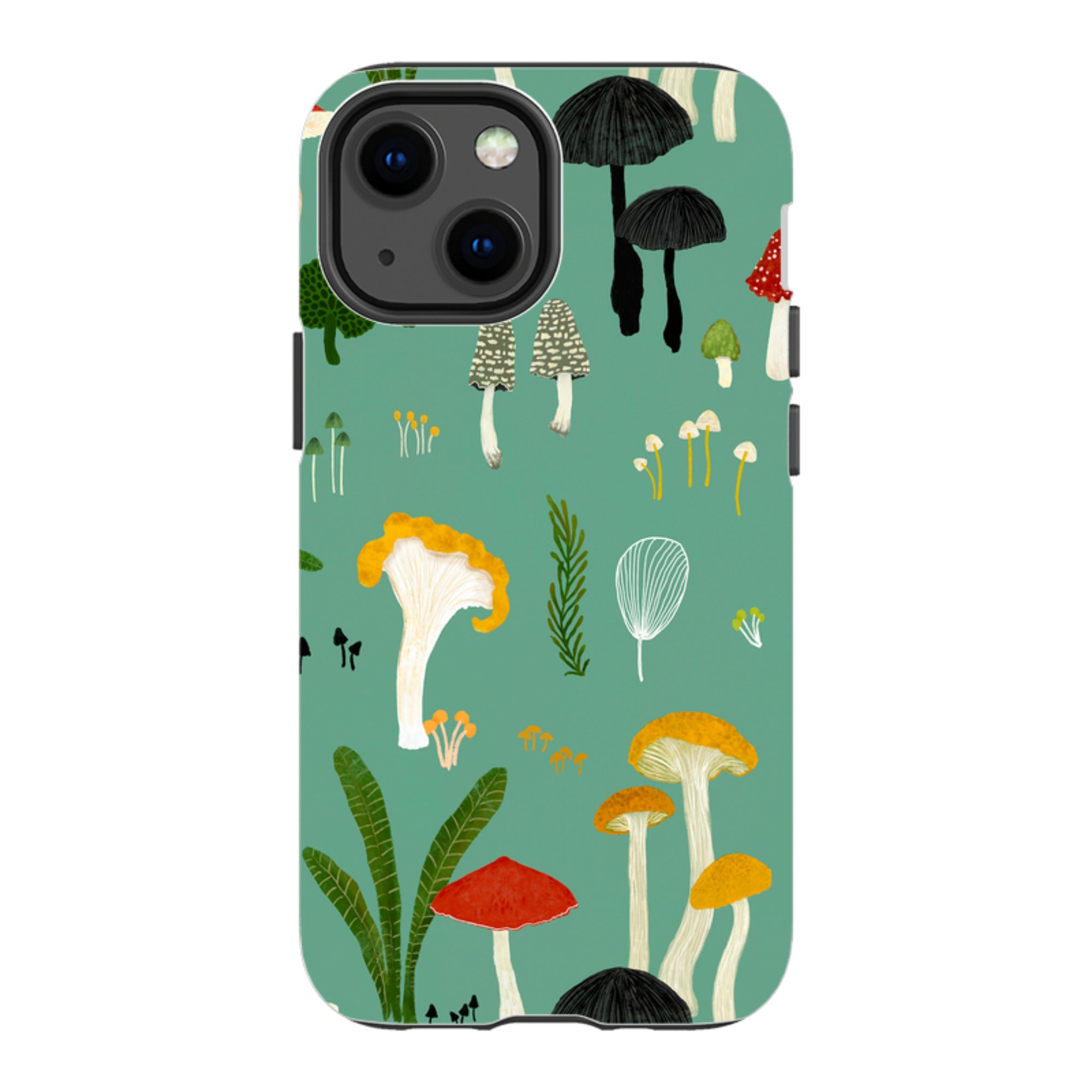 iPhone Tough Case - Mushroom Pattern By Katherine Quinn