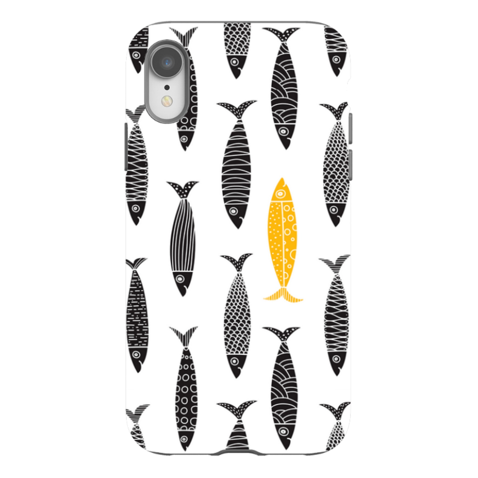 iPhone Case - Black and Gold Sardines