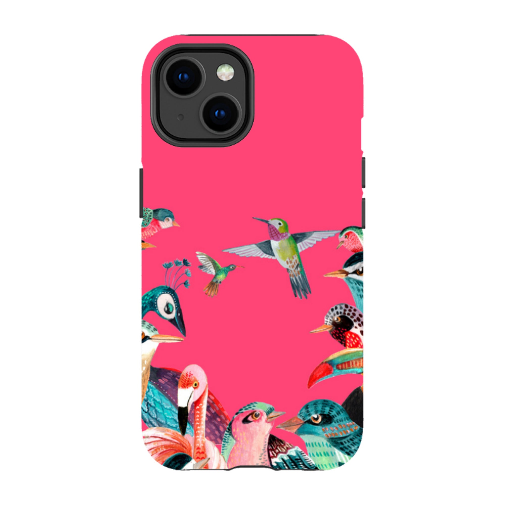 iPhone Tough Case - Pink Birds By Caroline Bonne Muller