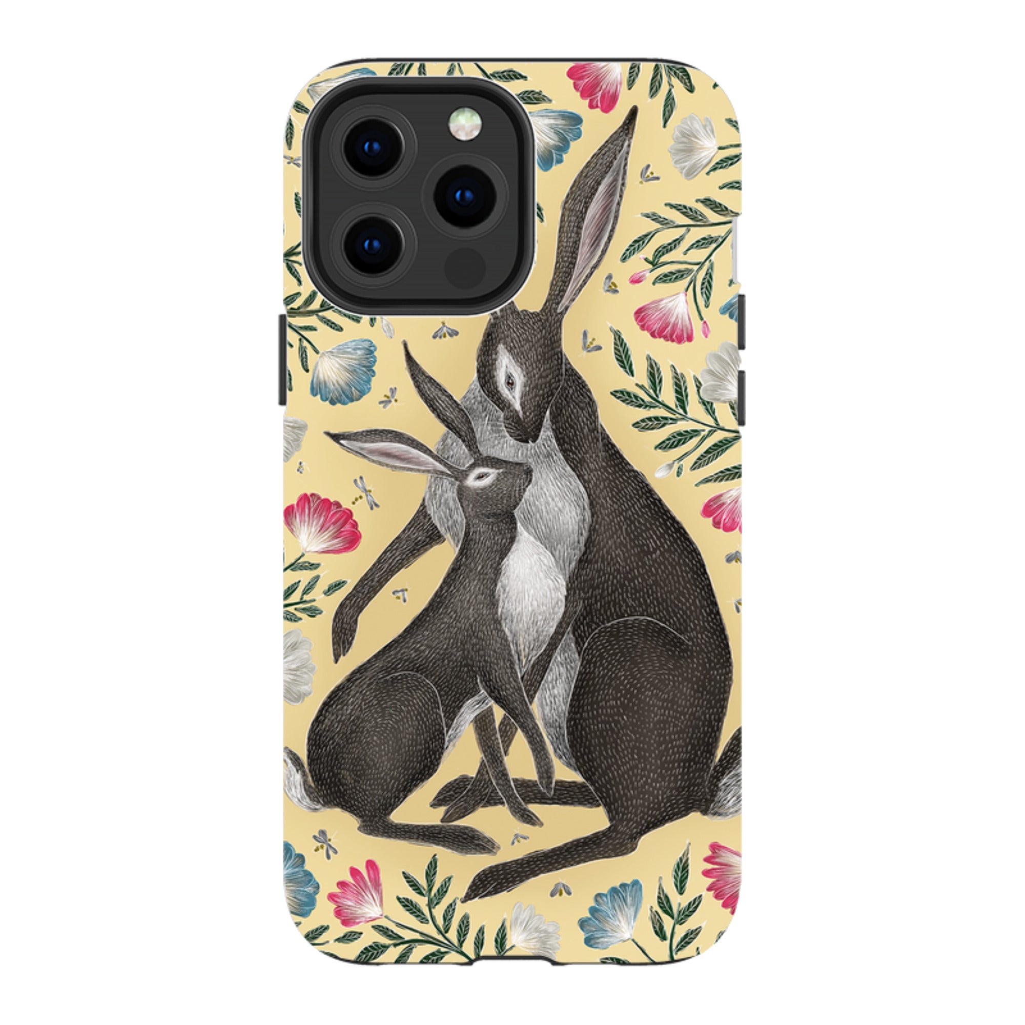 iPhone Tough Case - Mother And Baby Hare By Catherine Rowe