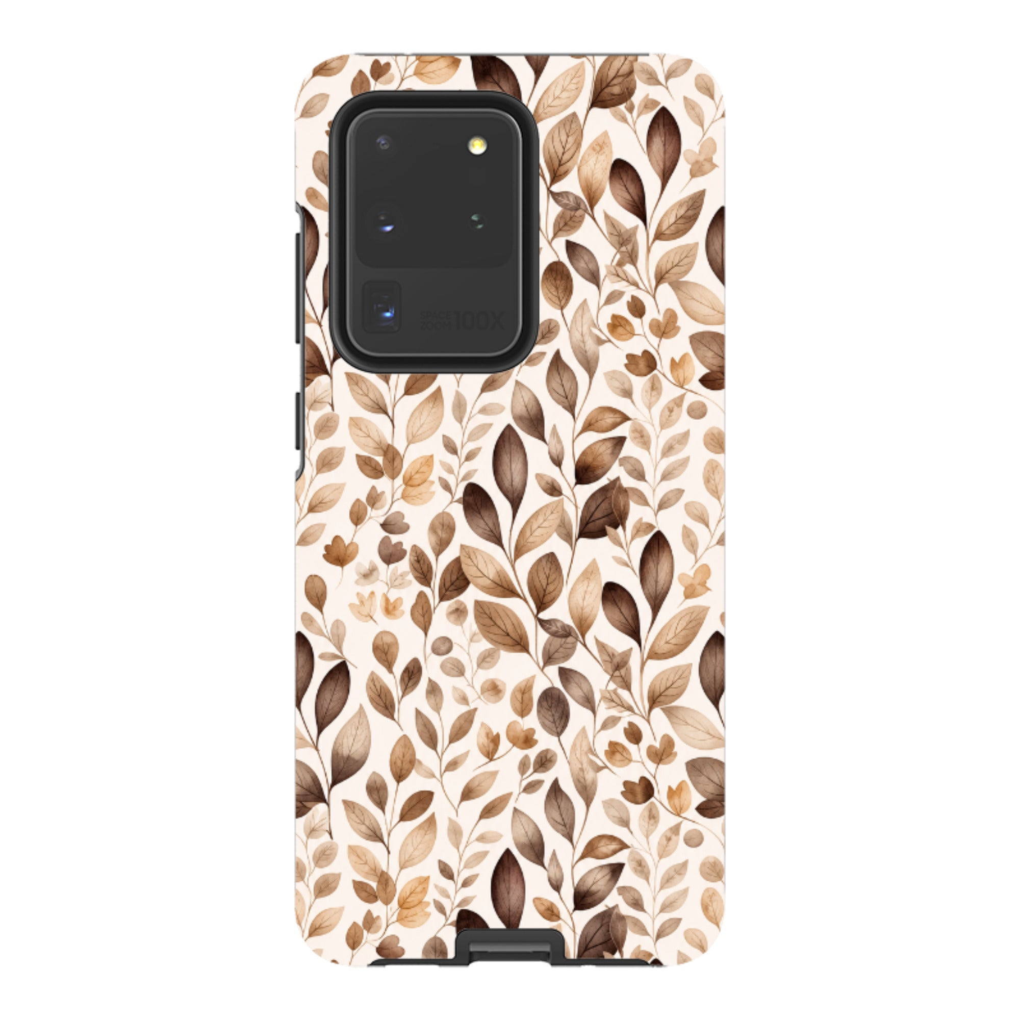 Samsung Tough Case - Beige Aesthetic Leaves
