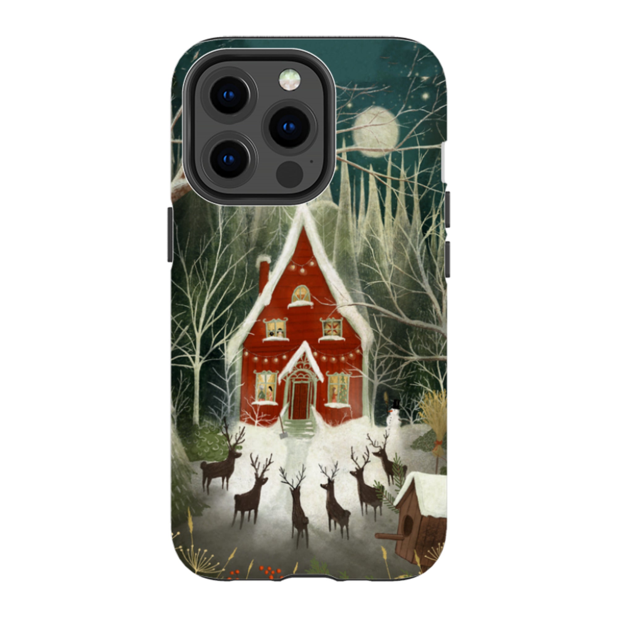 iPhone Tough Case -Christmas Garden Night By Maja Lindberg