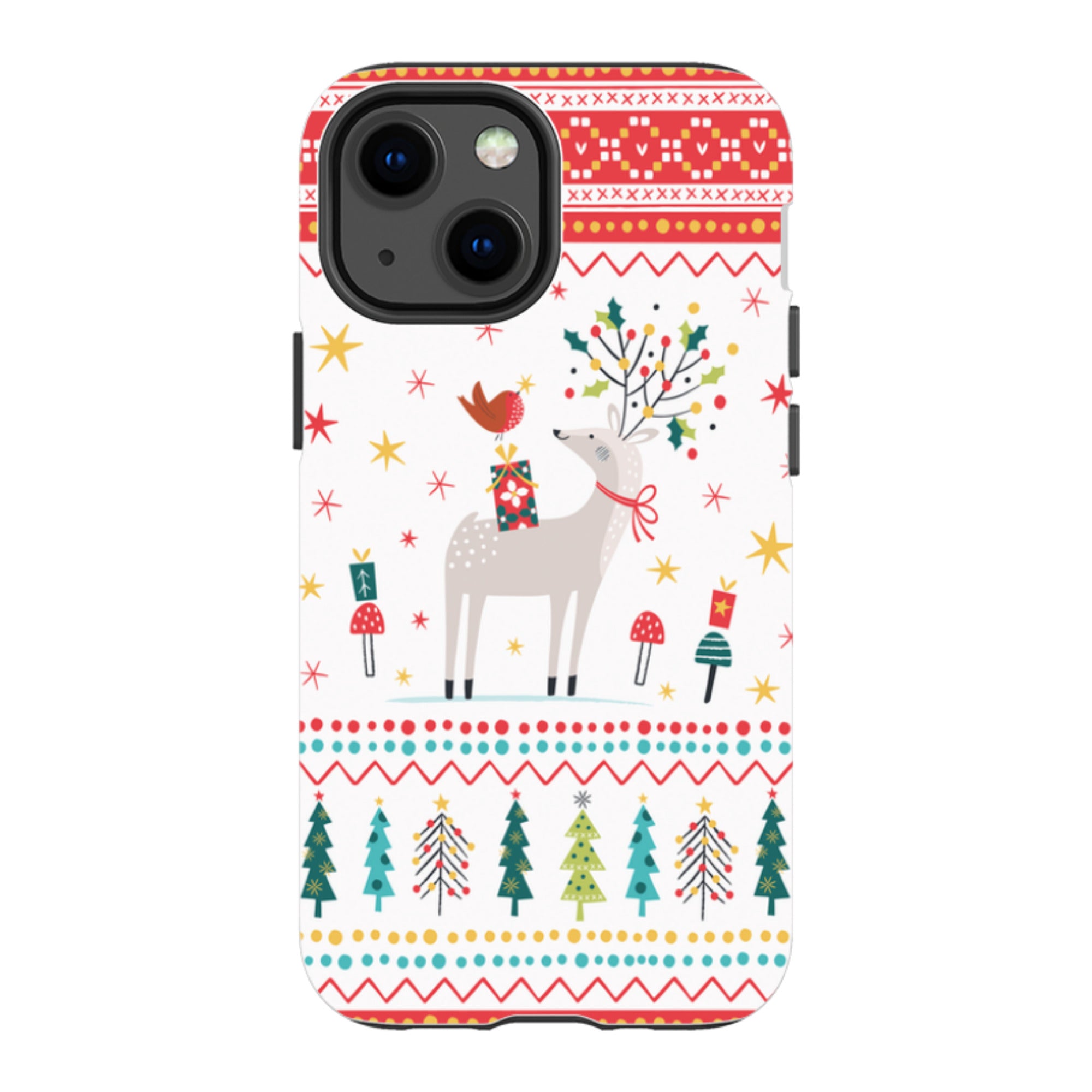 iPhone Tough Case - Deer and Robin By Ali Brookes