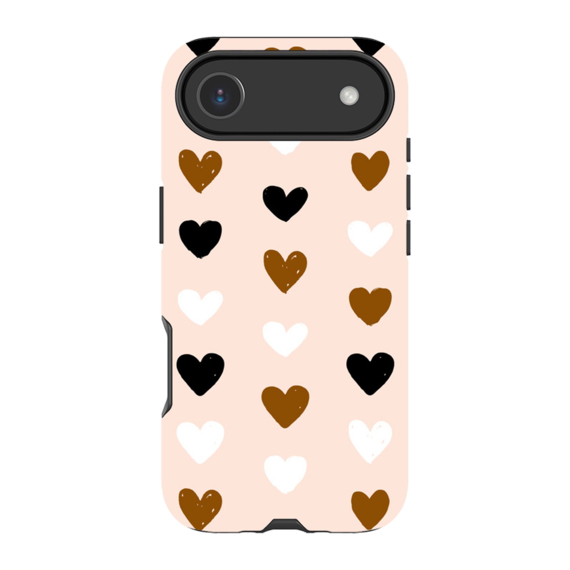 iPhone Tough Case - Hearts Pale